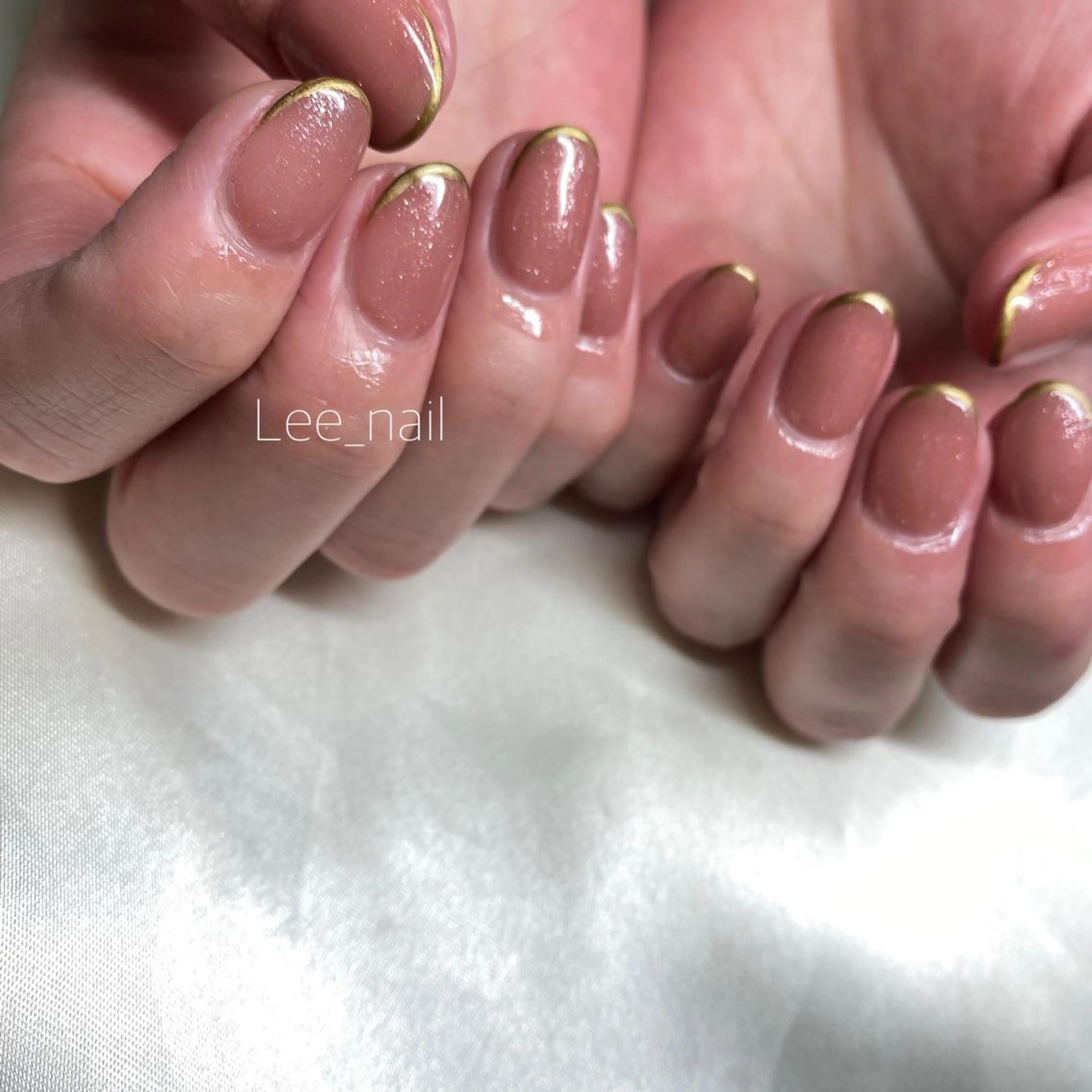 ネイル フレンチネイル ショートネイル ハンドネイル Lee_ nailのネイルデザイン