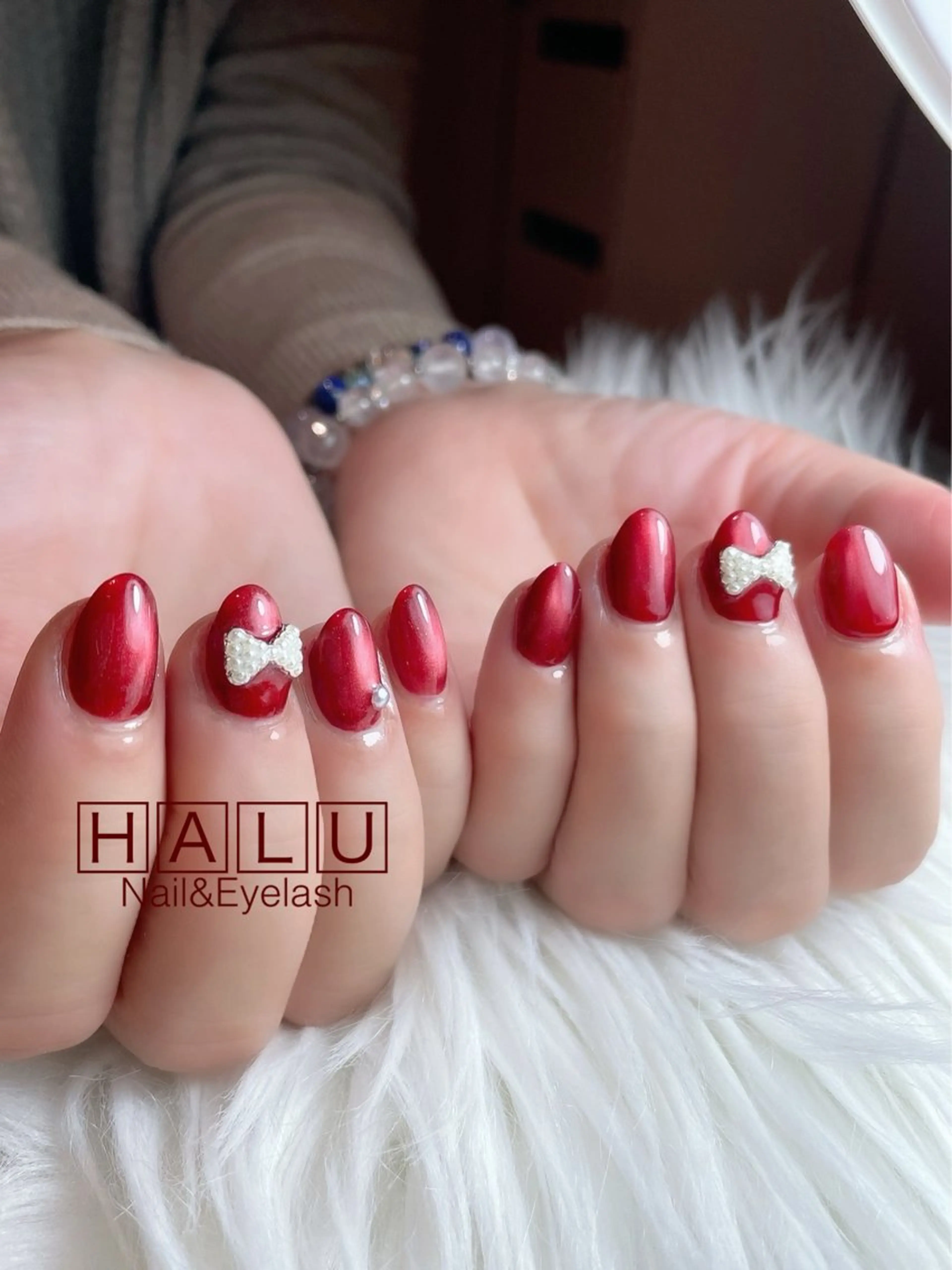 ネイル リボン HALU ハルのネイルデザイン