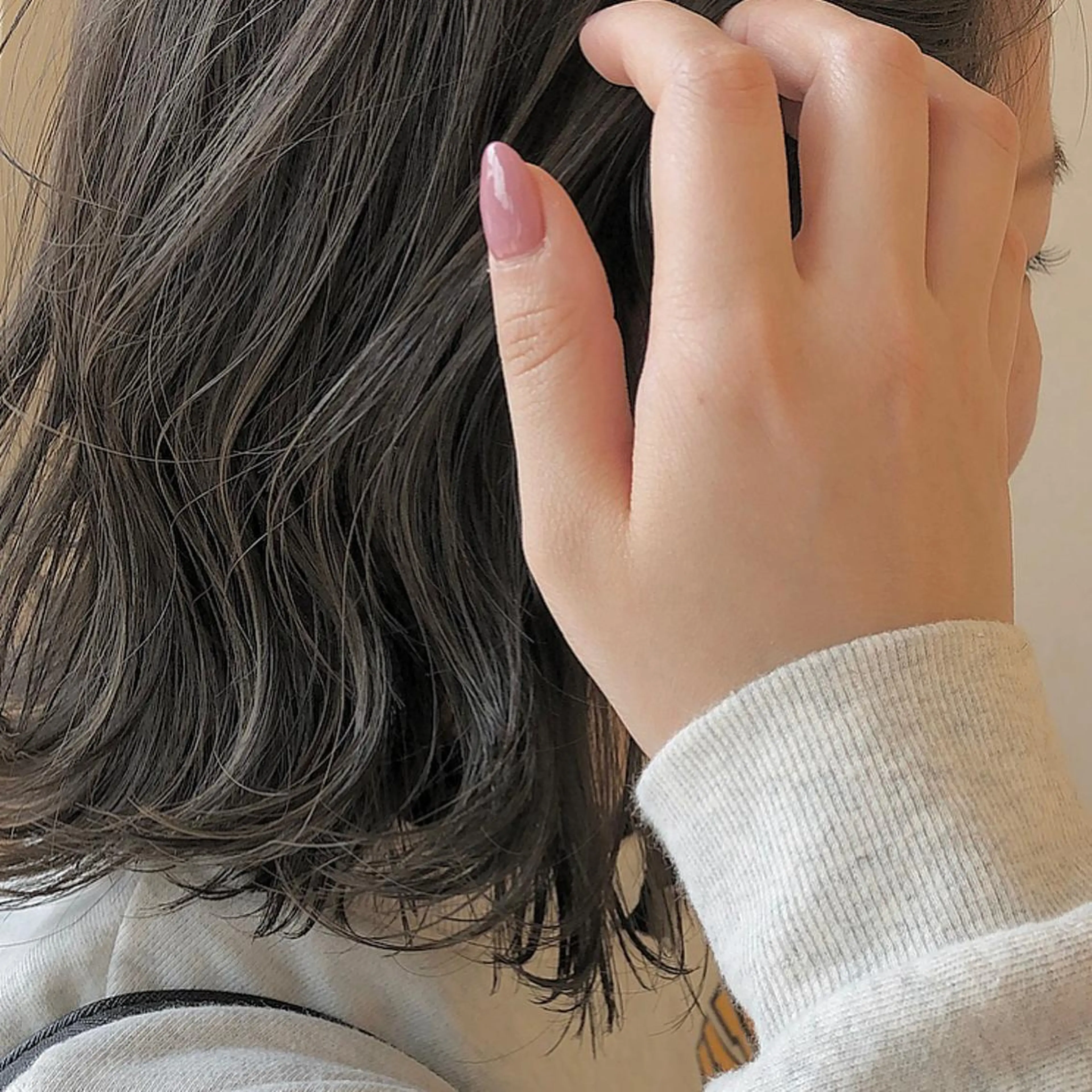 ミディアム カラー グレージュ mono.所属・南茨/ヘッドスパ /カット/momoのヘアスタイル