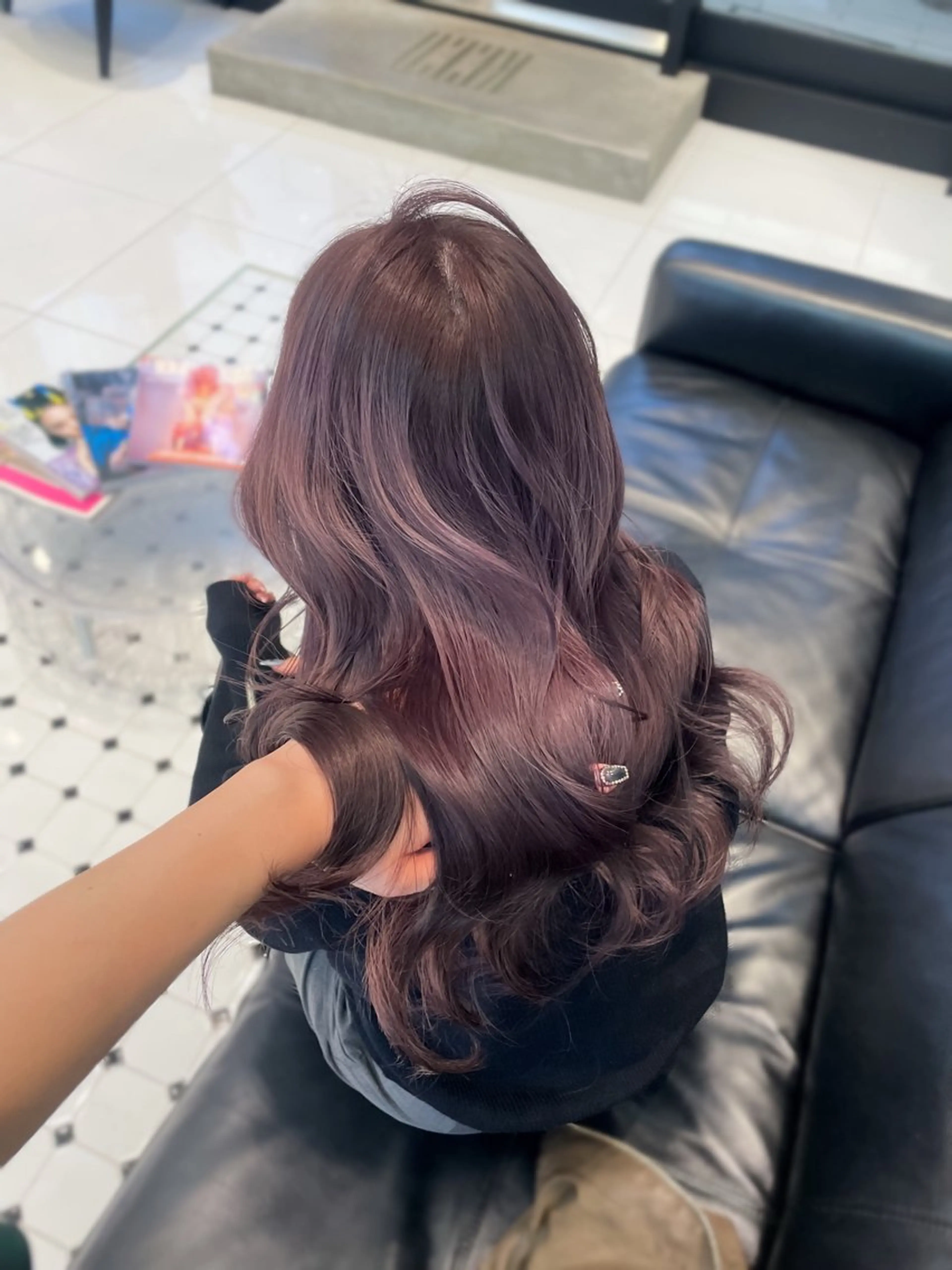 ロング カラー ラベンダーカラー ヘアカラー トリートメント ヘアセット keen 吉祥寺所属・【韓国❤️海外ヘア】 AYAKAのヘアスタイル