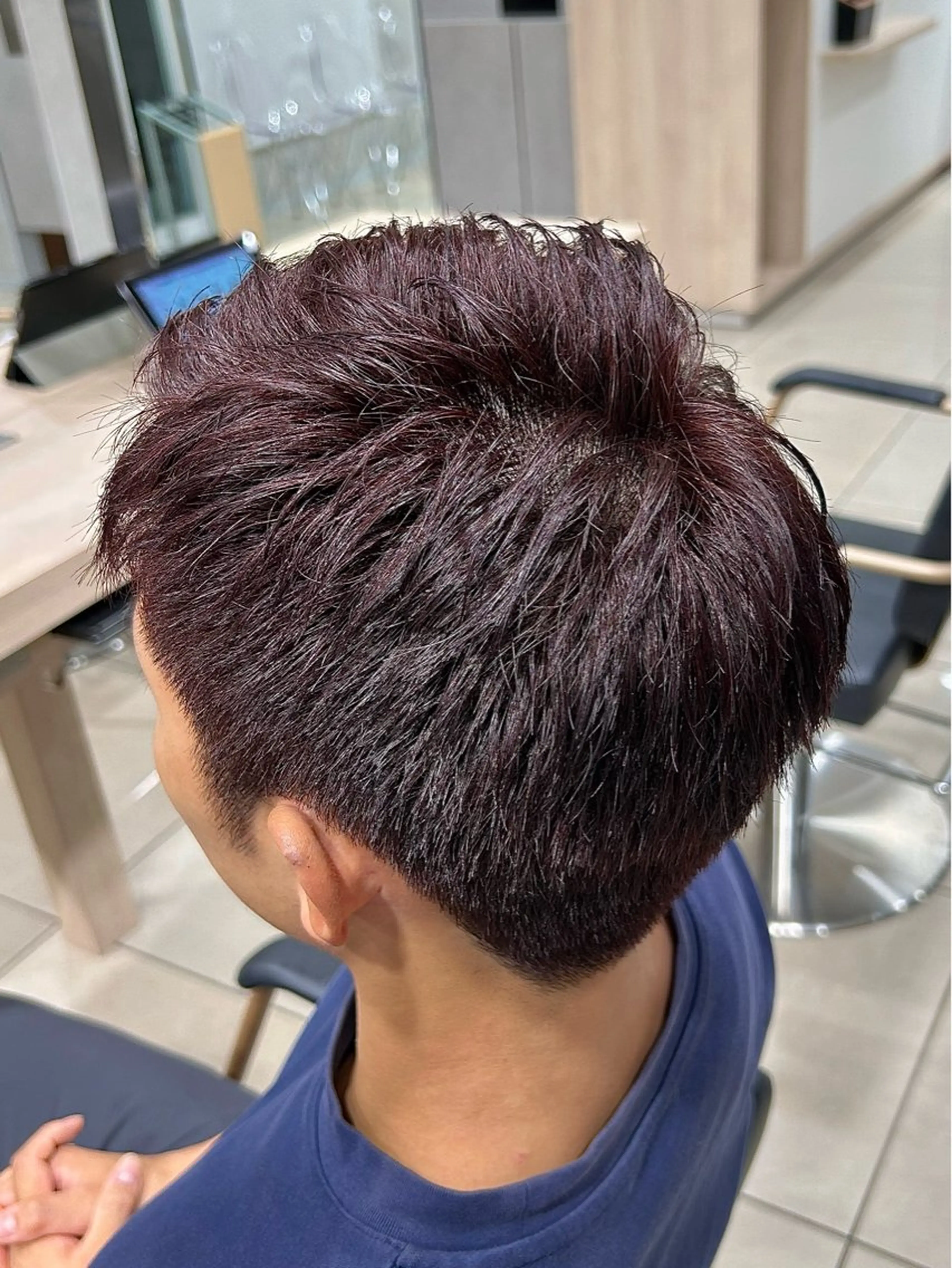 カラー メンズ ヘアカラー 【🎀推し デザイン カラー】小池 雪奈のヘアスタイル