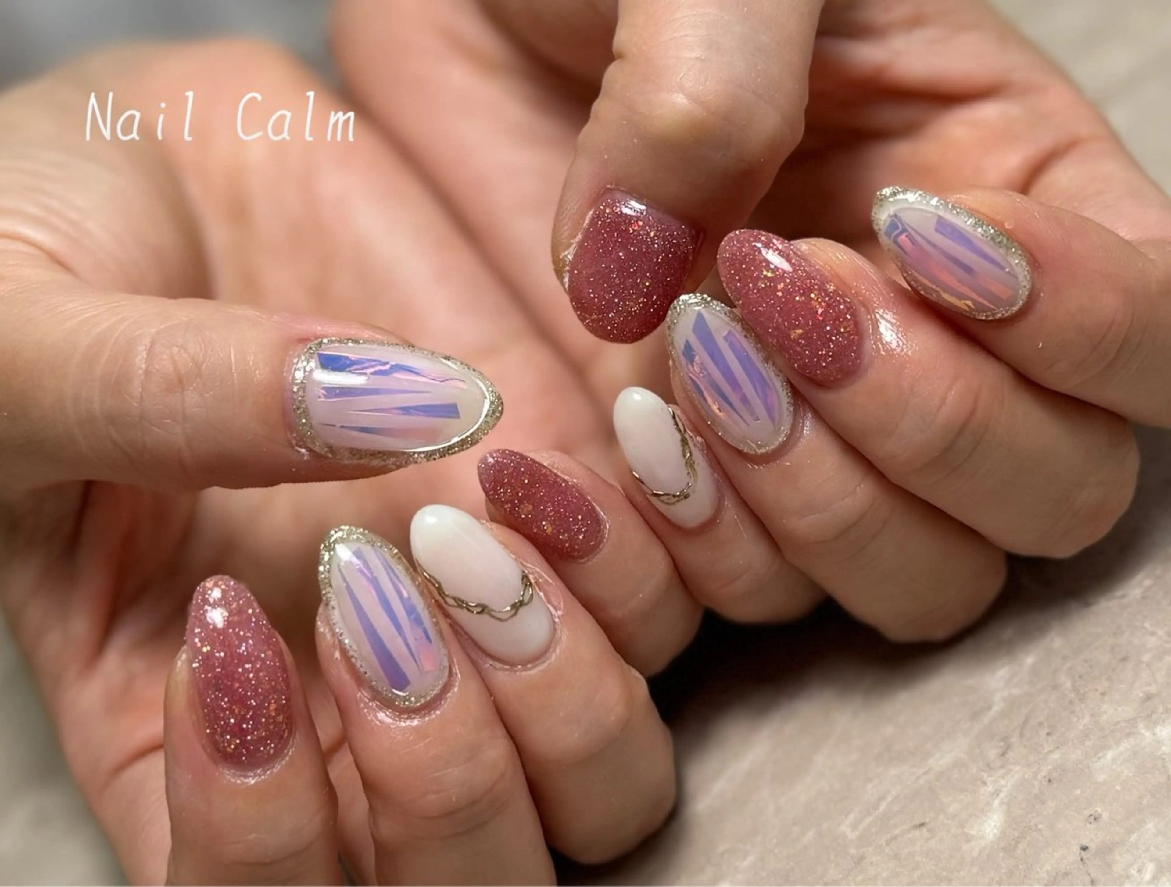 ネイル アートネイル ハンドネイル Nail Calm所属・プライベートサロン Calmのネイルデザイン