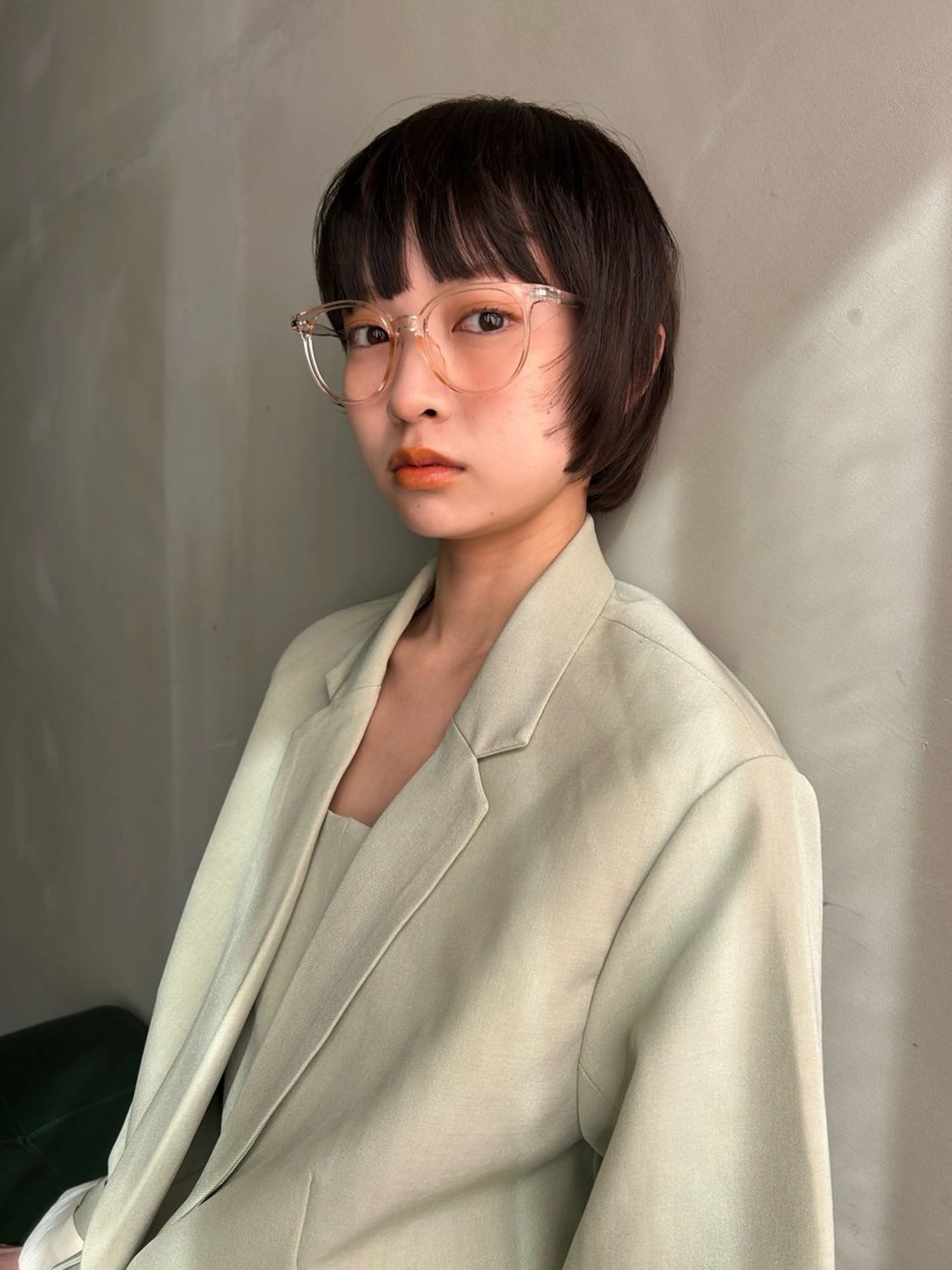 ショート カラー カット ヘアカラー トリートメント ショート/ボブ/ 心斎橋/宮脇美奈のヘアスタイル