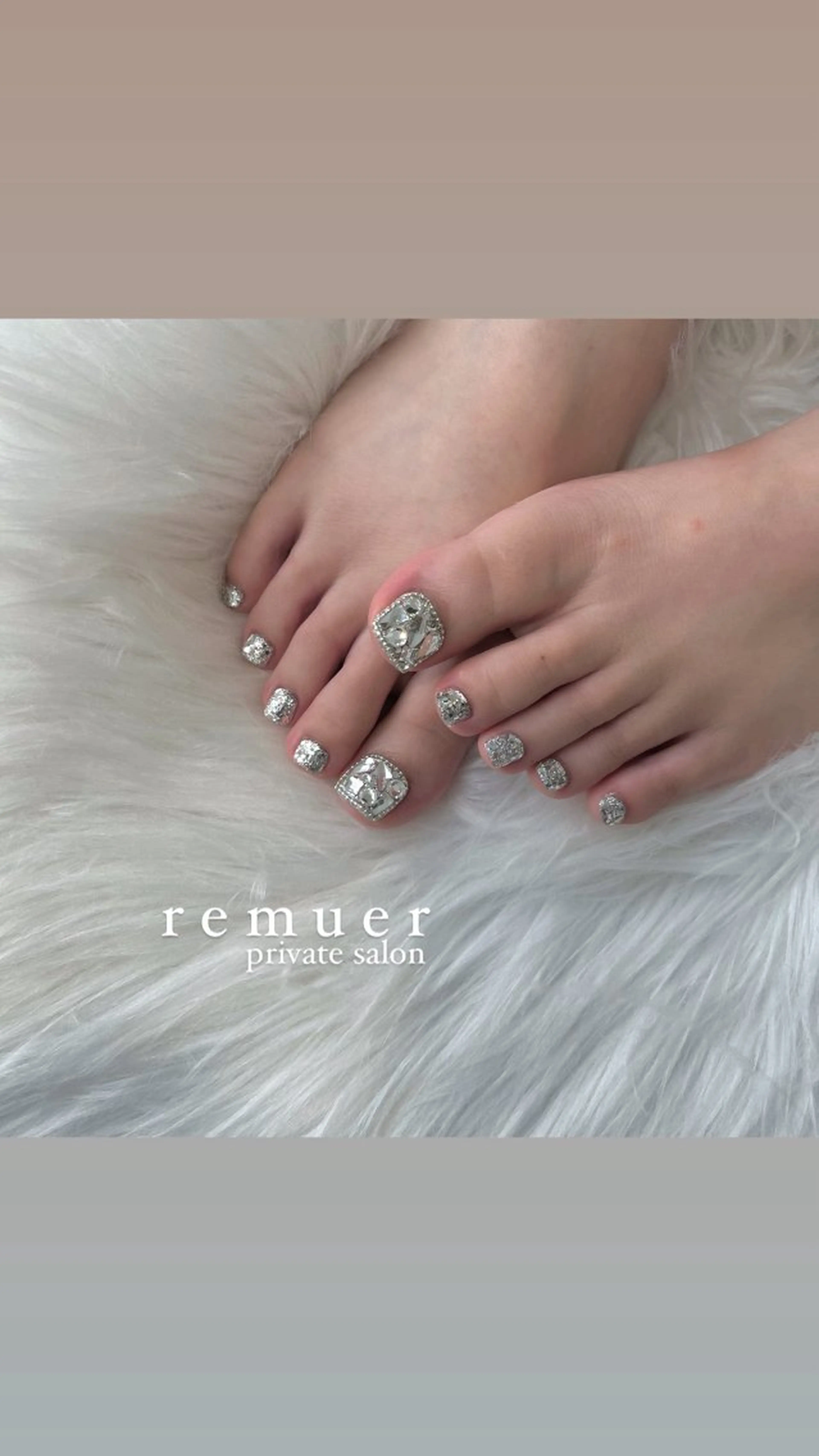 【foot nail】親指アート / off込みの写真