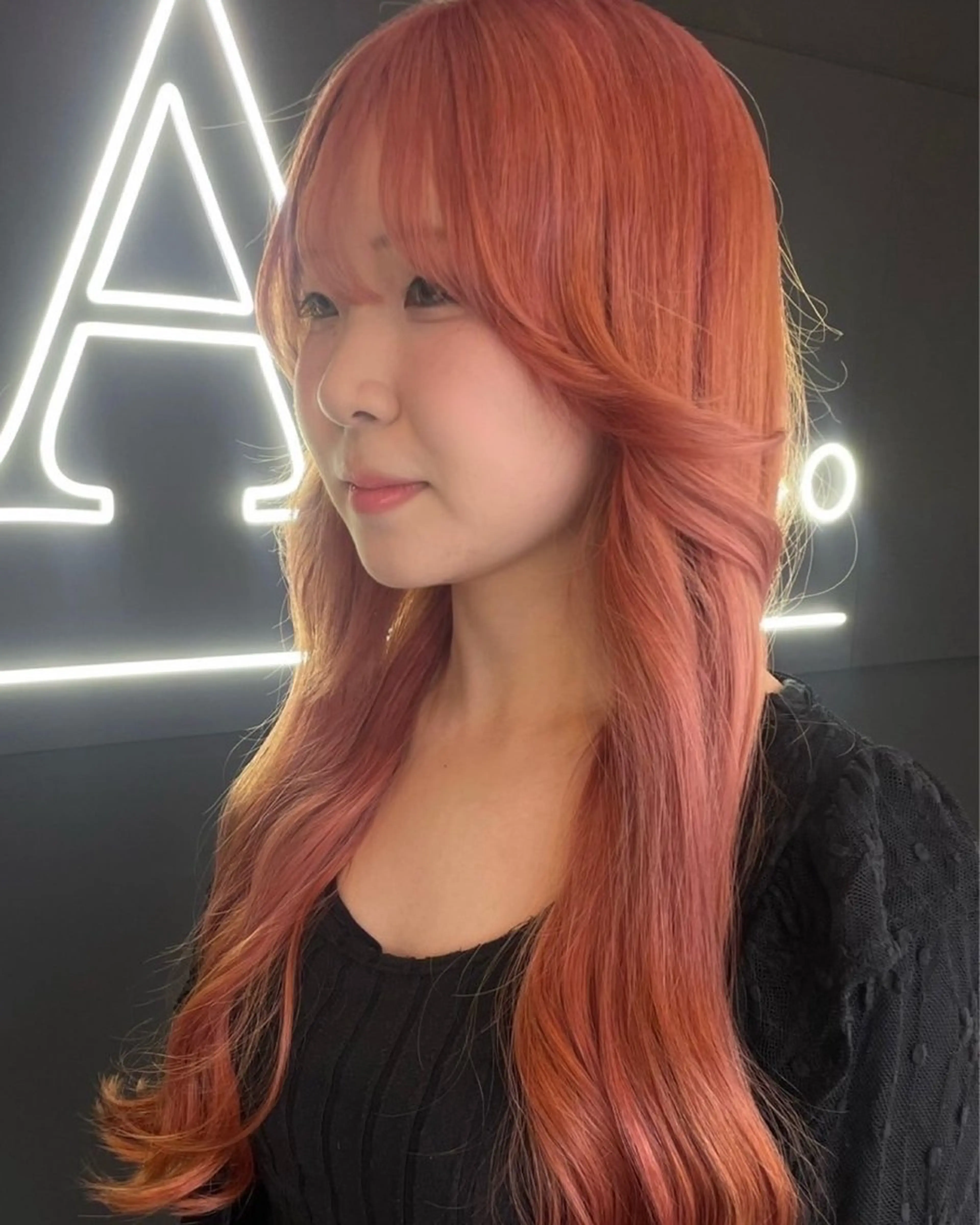 ロング カラー ピンクカラー ヘアカラー Ala.所属・ ︎︎ 寧音のヘアスタイル