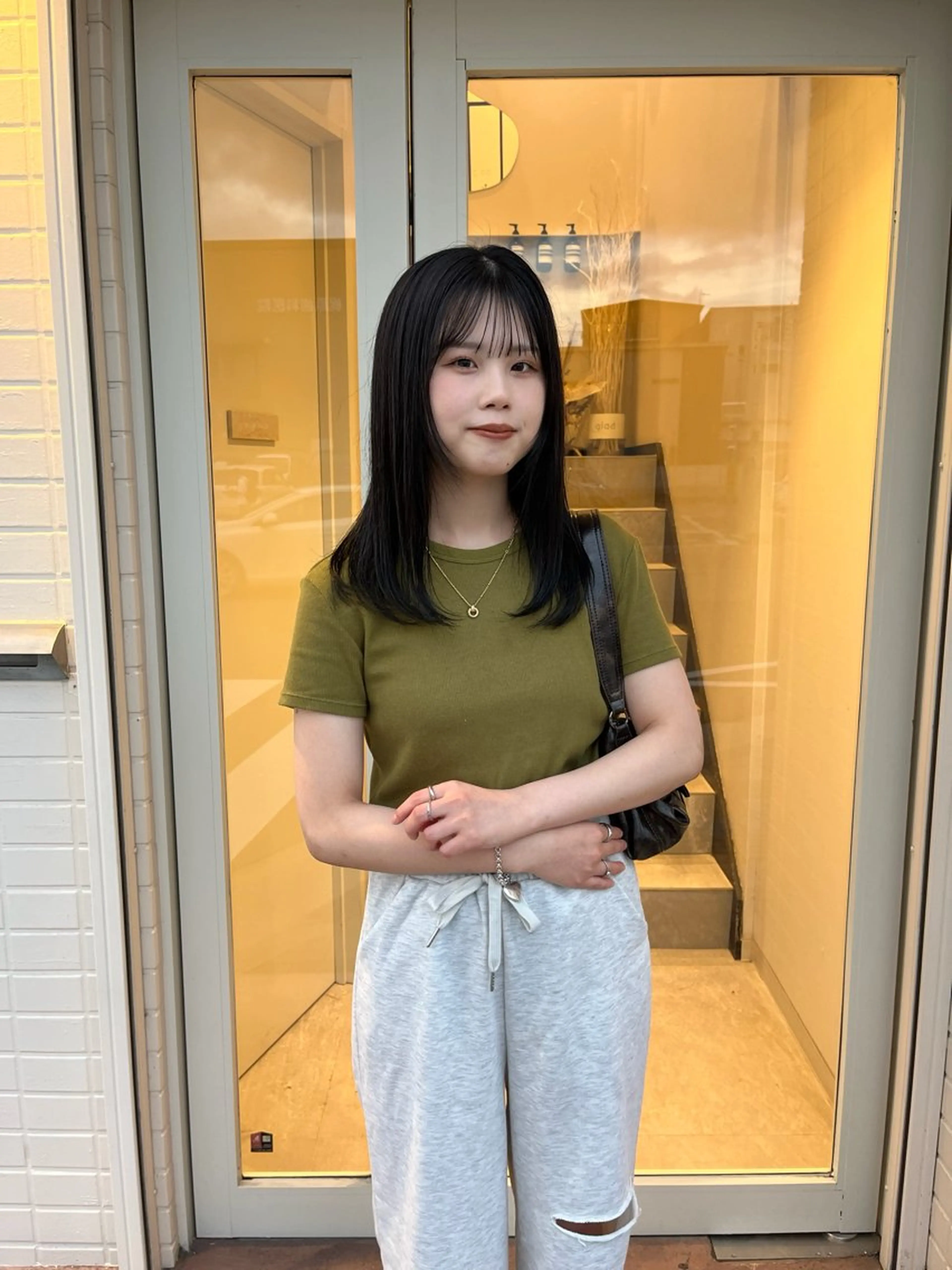 セミロング ヘアカラー 桑本 さと子のヘアスタイル