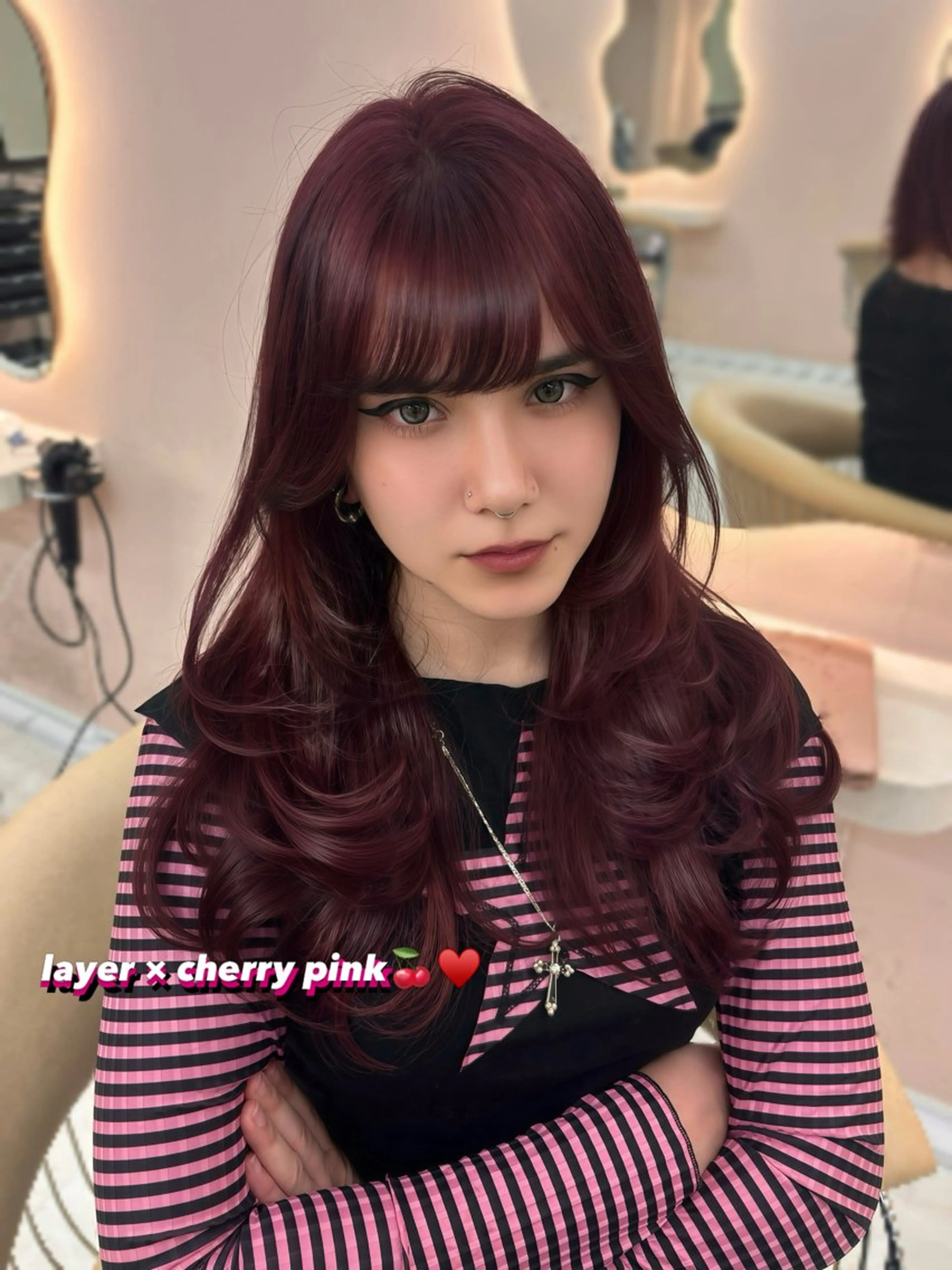 パーマ ヘアカラー YOLO 渋谷 nanamiのヘアスタイル