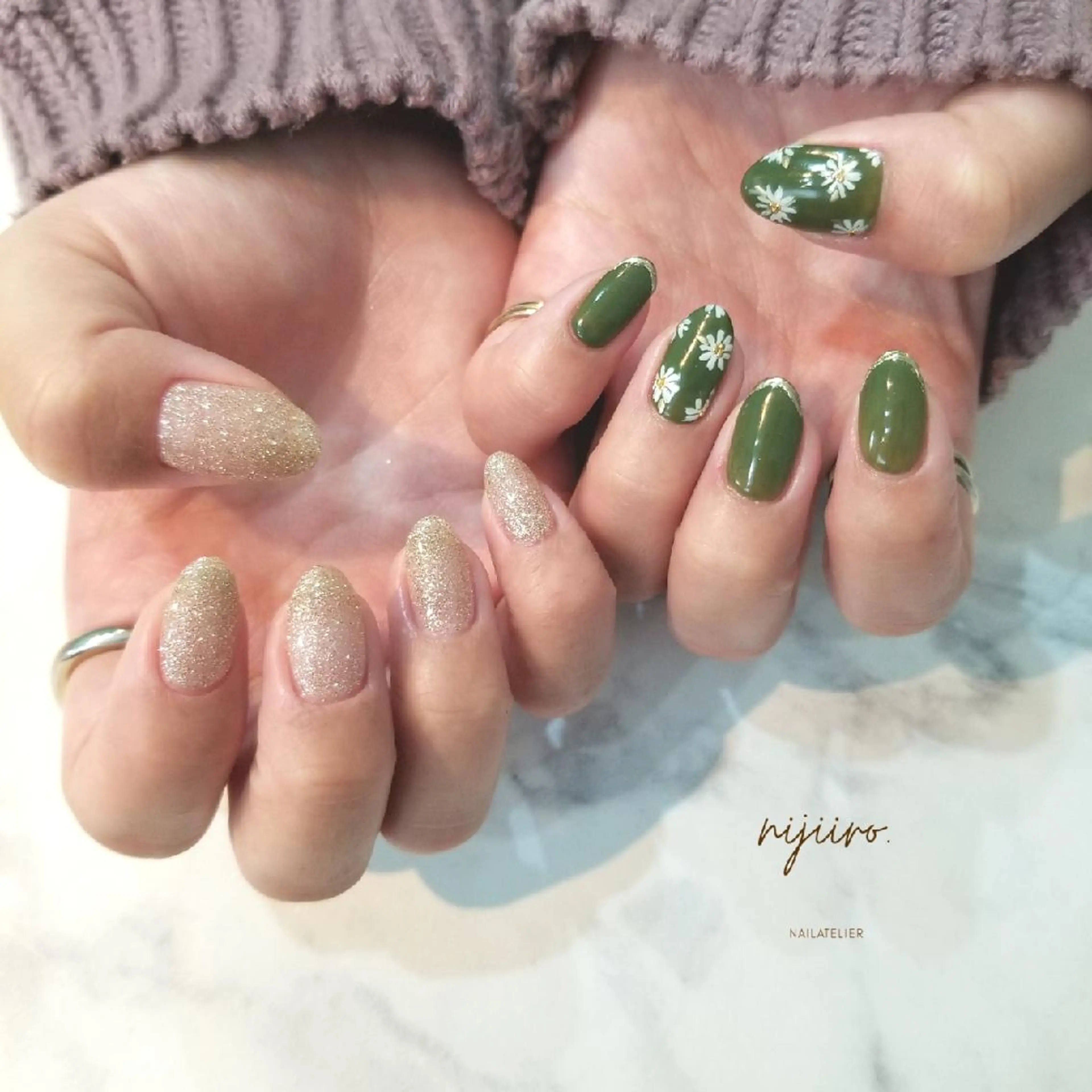 ネイル フラッシュネイル ハンドネイル nailatelier nijiiro.所属・nijiiro🌈 サトウのネイルデザイン