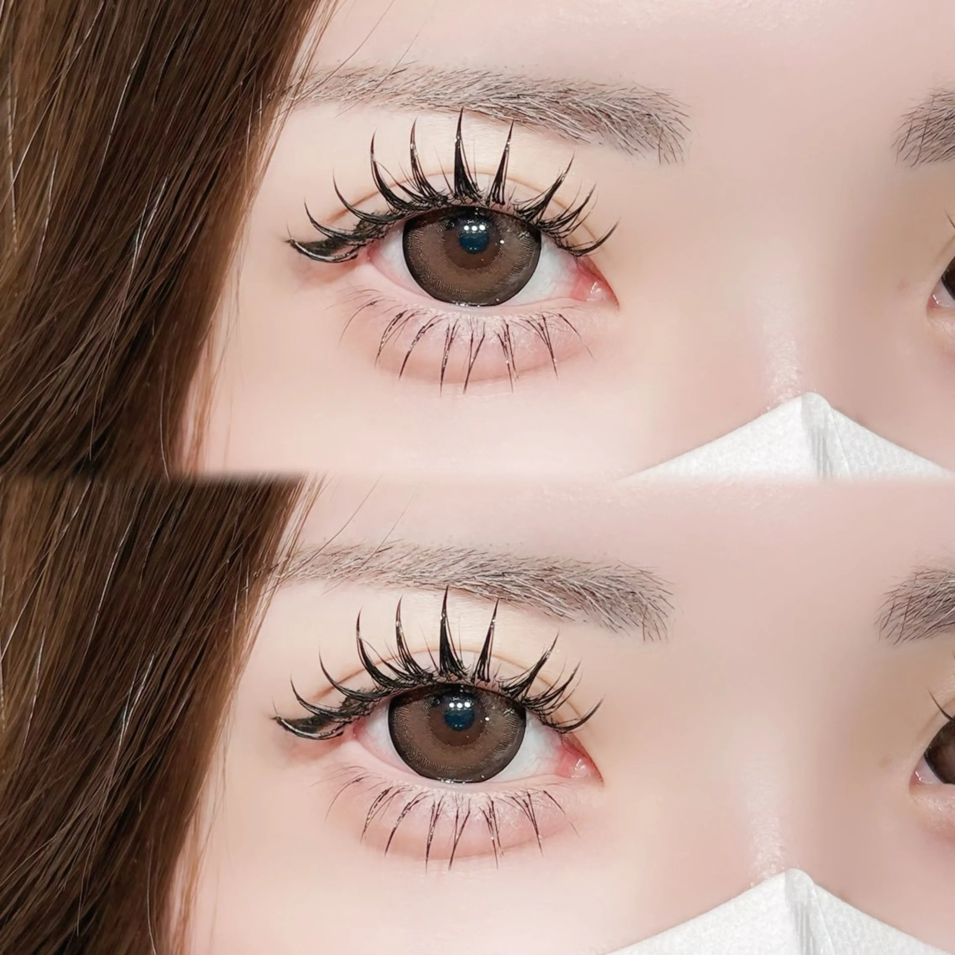 💞中顔面短縮💞【✨上下マツエク✨】上120本まで下40本までの写真