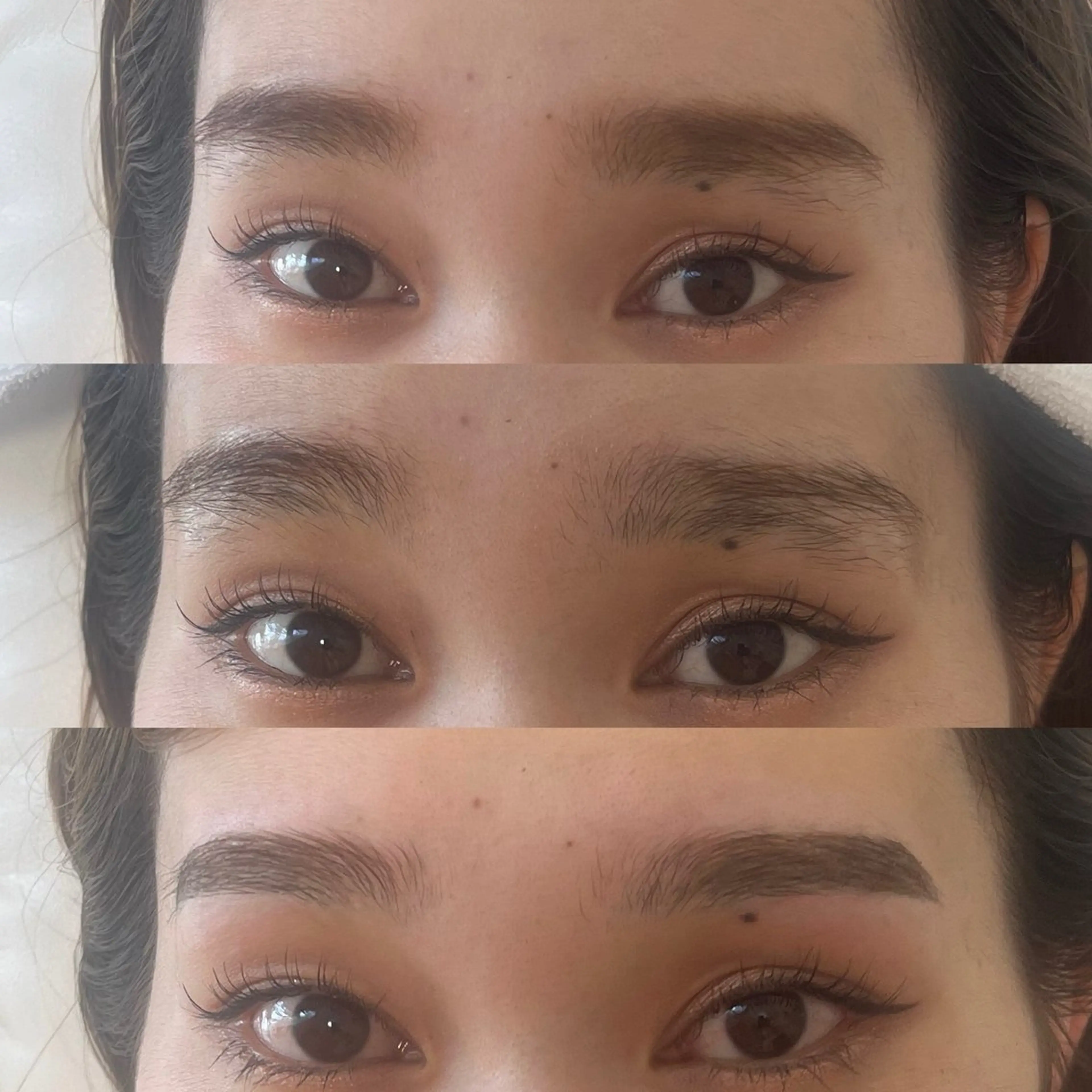 【HBL｜眉パーマ】ハリウッドブロウリフトで綺麗に整った眉に✊🏻𖤐 ̖´-の写真