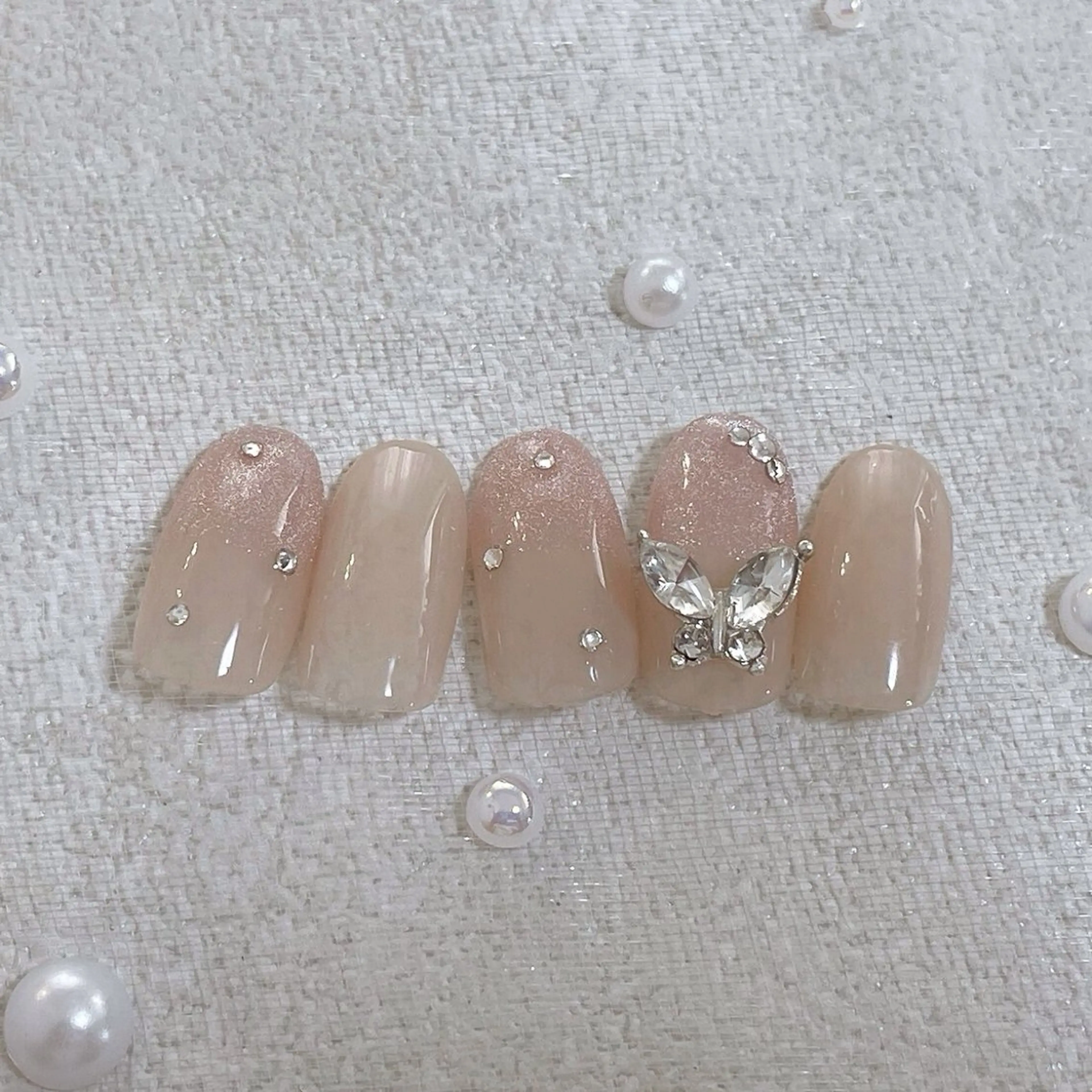 ネイル オーロラネイル フットネイル フレンチネイル ジェルネイル マグネットネイル ハンドネイル kiki nail 二子玉川のネイルデザイン