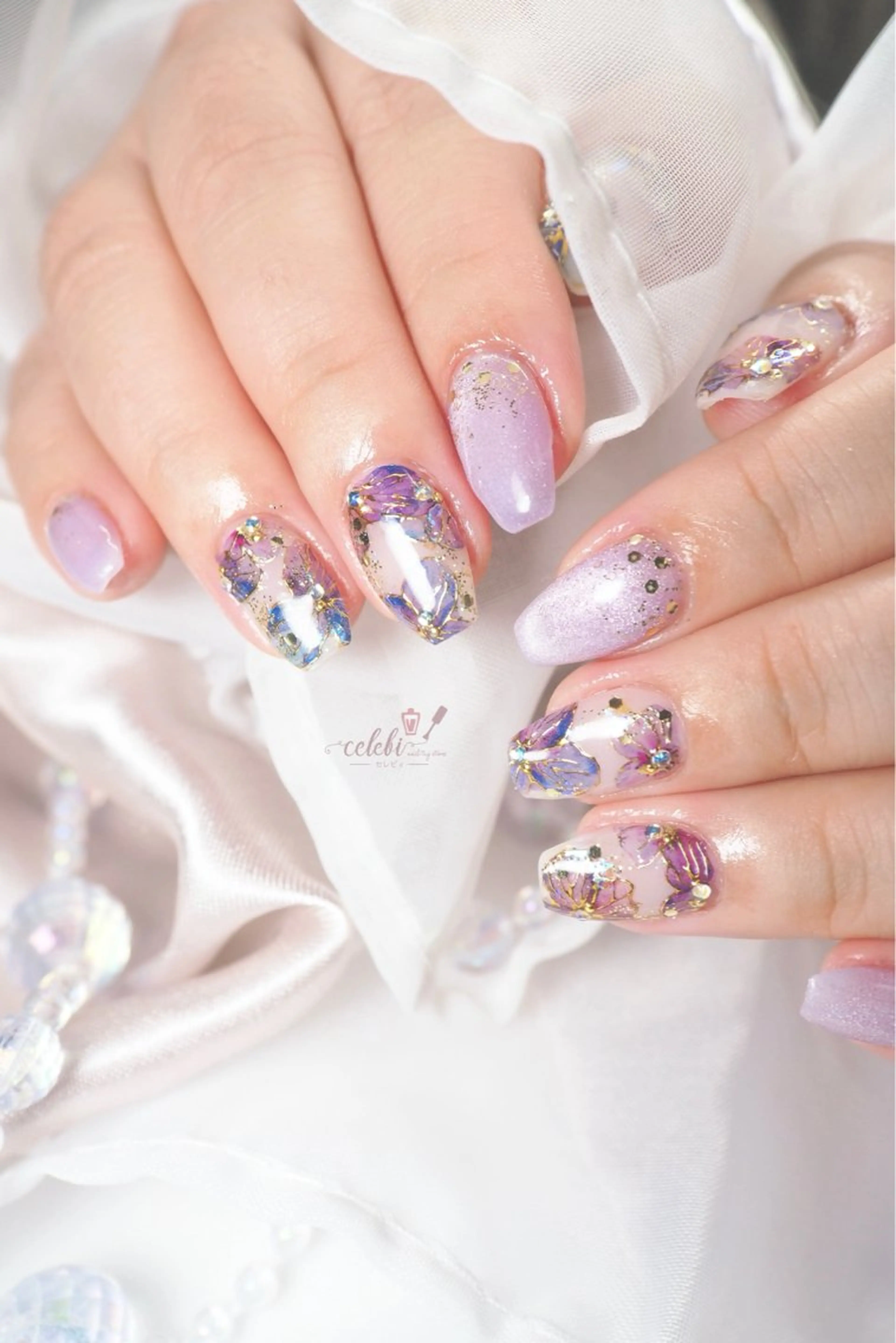 ネイル ハンドネイル ハンドケア オーダーネイルチップ サロンcelebiのネイルデザイン