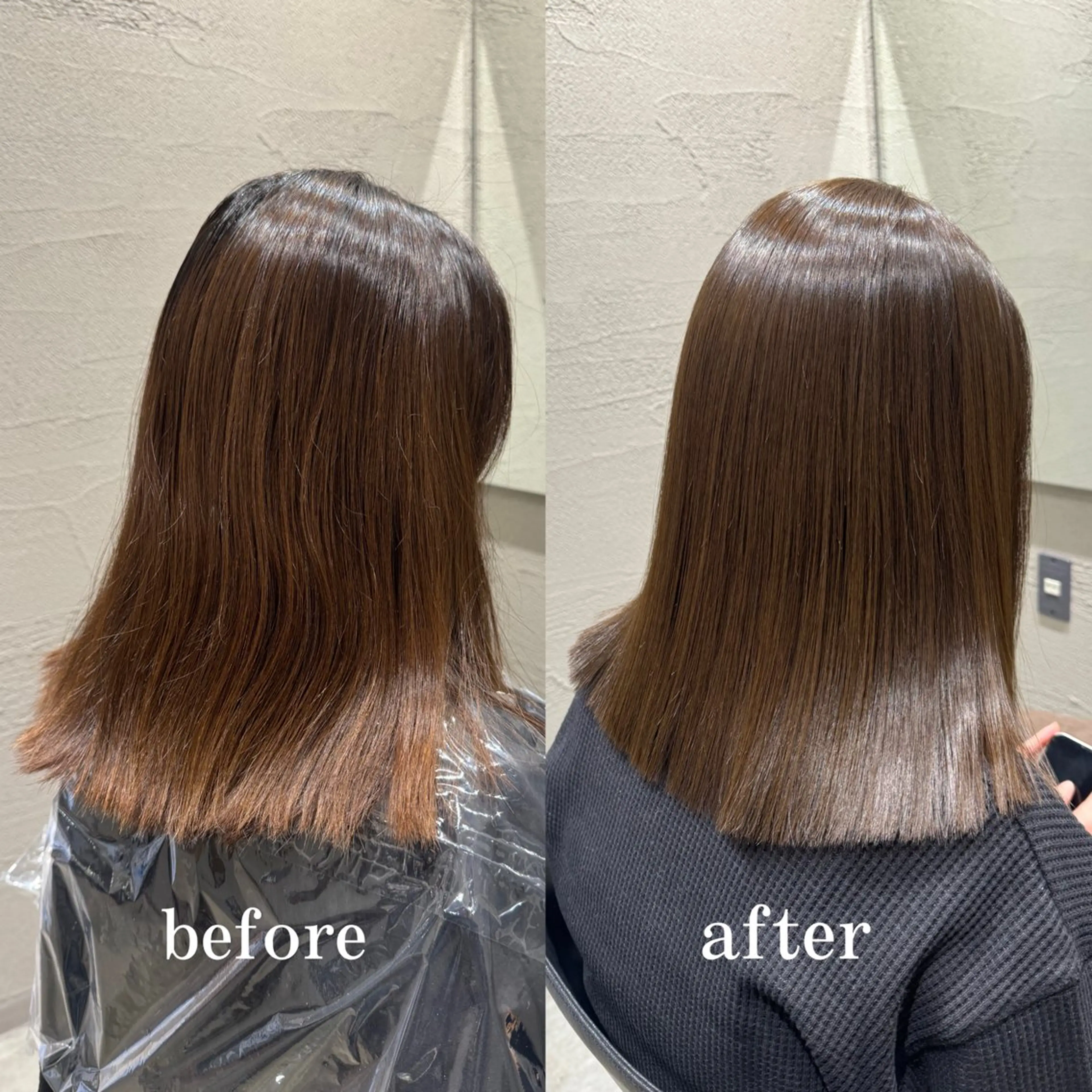 ミディアム カット ヘアカラー kiitos所属・透明感・脱赤味カラー ▫️雪野花のヘアスタイル