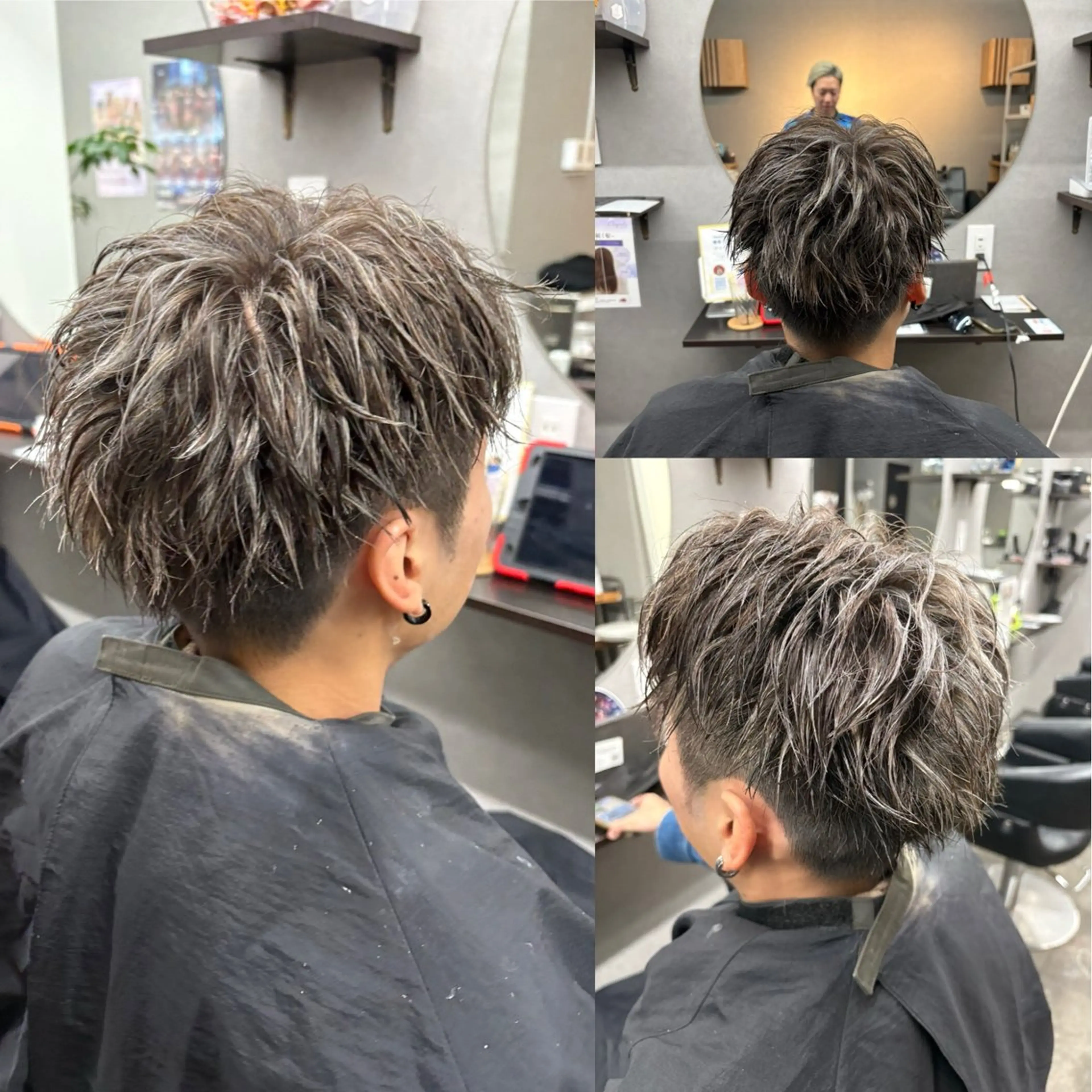 ショート カラー パーマ ヘアアレンジ メンズ カット ヘアカラー ✨最強美容師✨ 💙にっしー西村💙のヘアスタイル