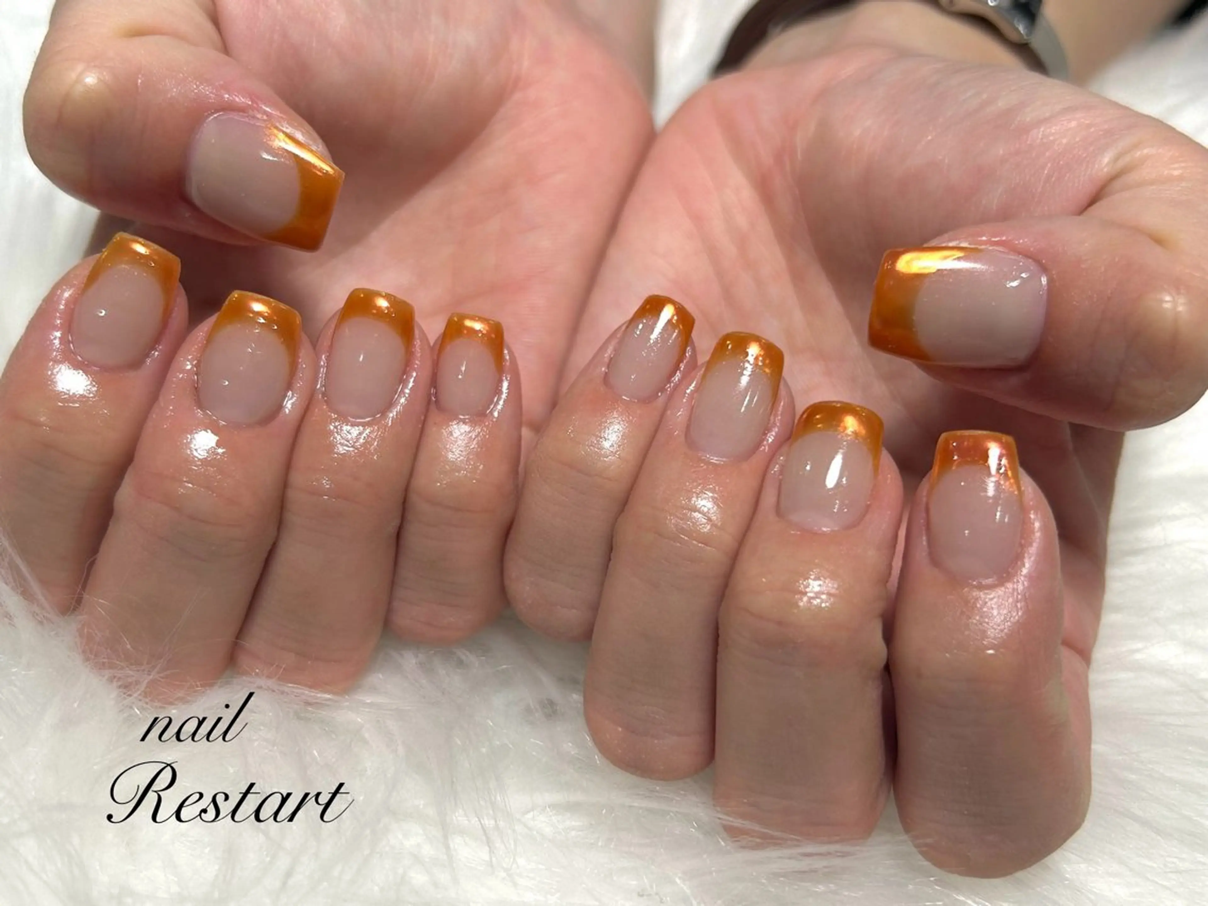 ショート ハンドネイル nail Restart所属・Restart YURIのネイルデザイン