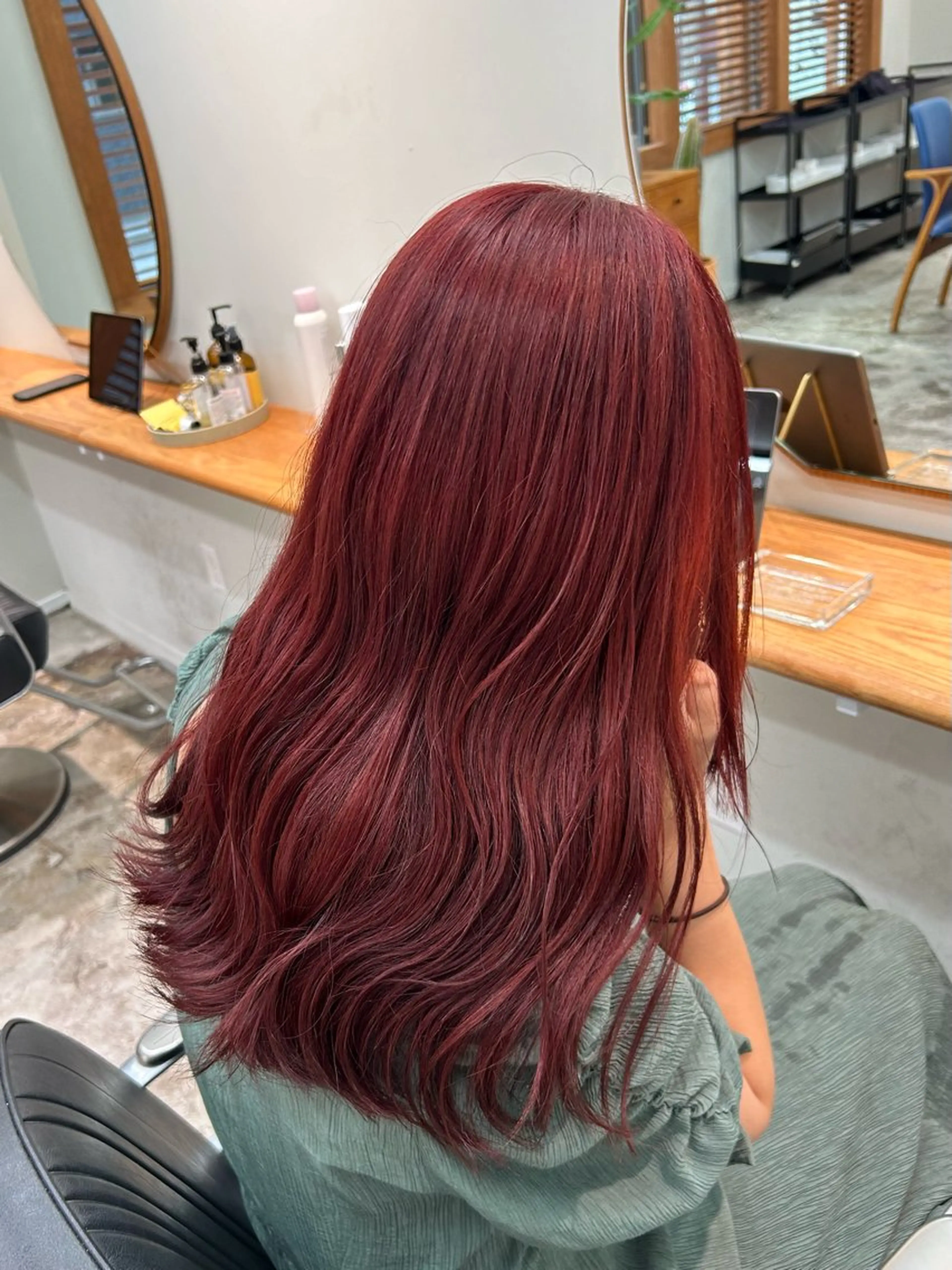 セミロング カラー ブリーチ ENIEN MAKE'S 立川所属・綾/ベージュカラー /パーマ🩰のヘアスタイル