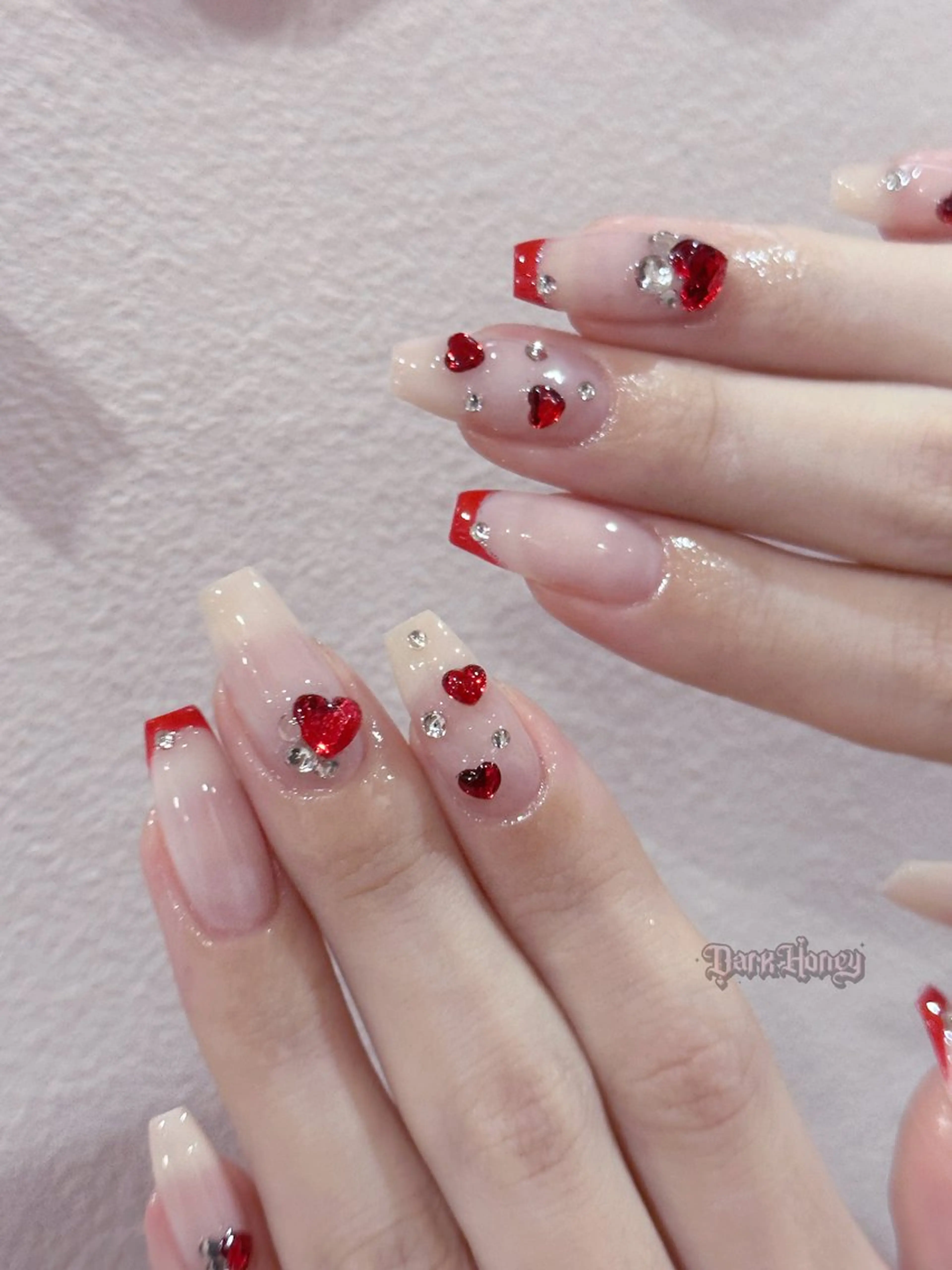 ネイル ハンドネイル Dark honey スカルプ専門原宿店のネイルデザイン