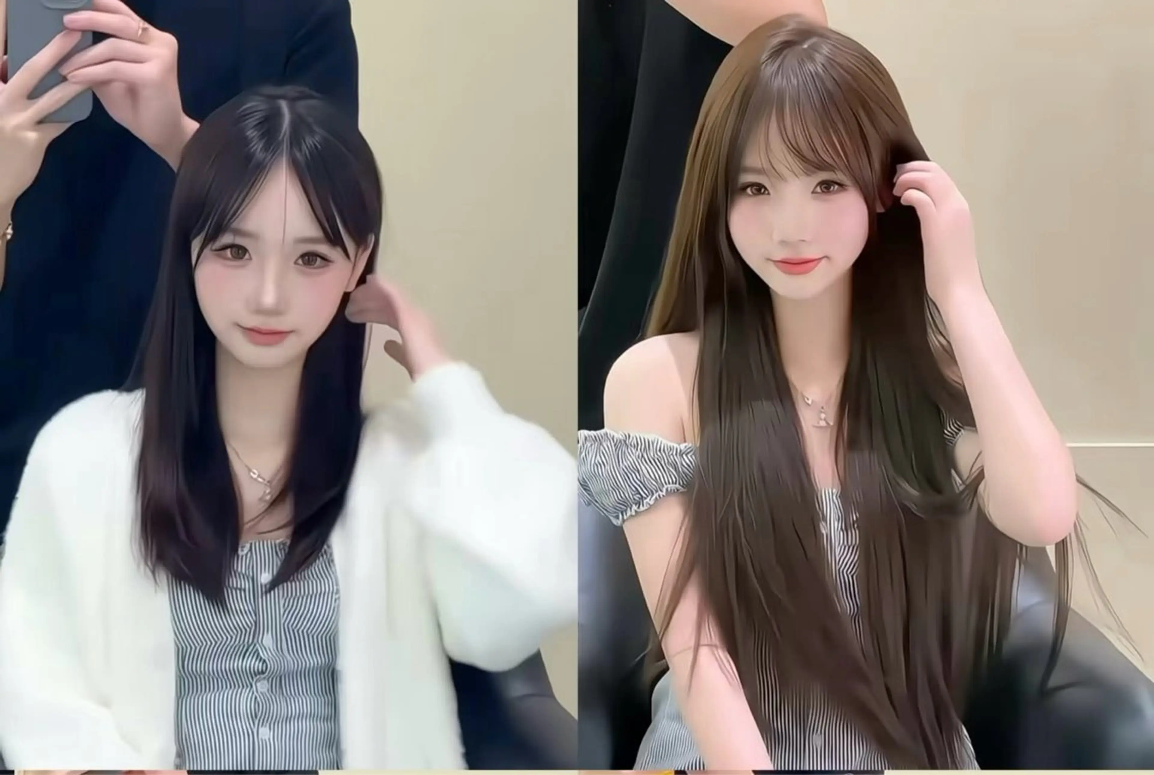 【人毛エクステ】【再利用可能・小さな接続部】羽エクステ200本の写真