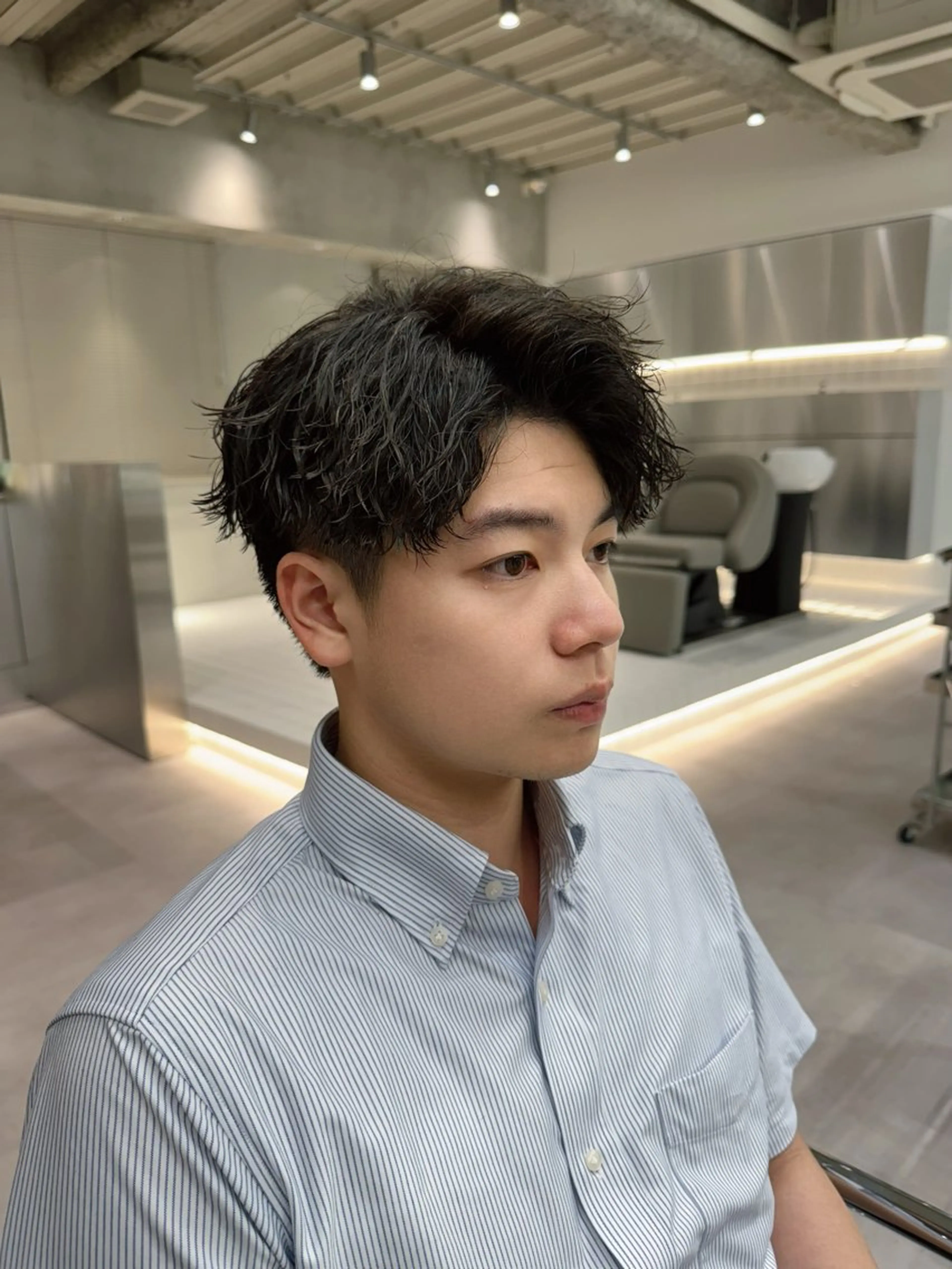 ショート パーマ メンズ fifth JINGUMAE所属・波巻きスパイラルパー マ/シャドウパーマ駿のヘアスタイル