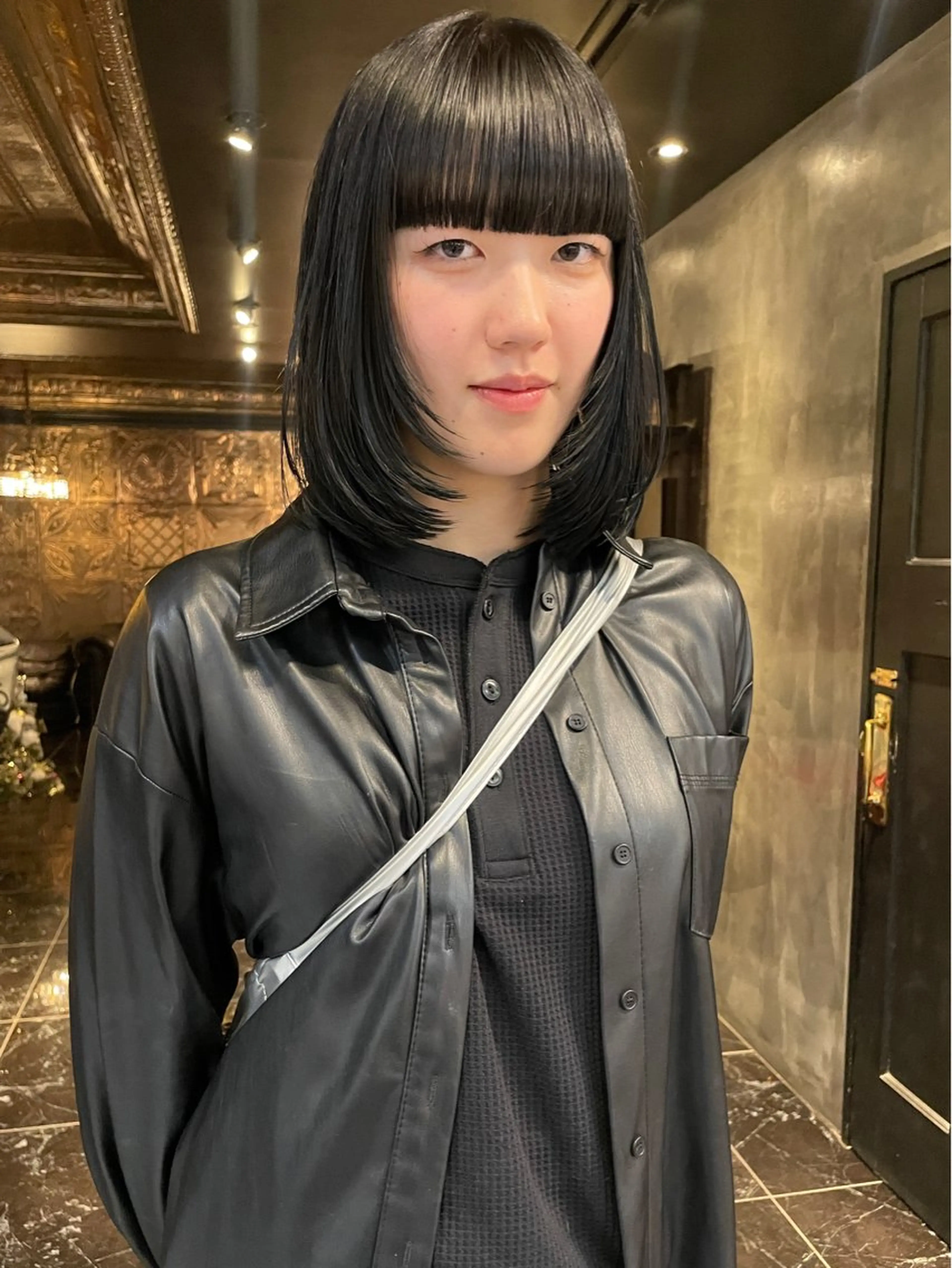 ミディアム カラー ヘアカラー 縮毛矯正 トリートメント 似合わせカラー / レイヤーMADOKAのヘアスタイル