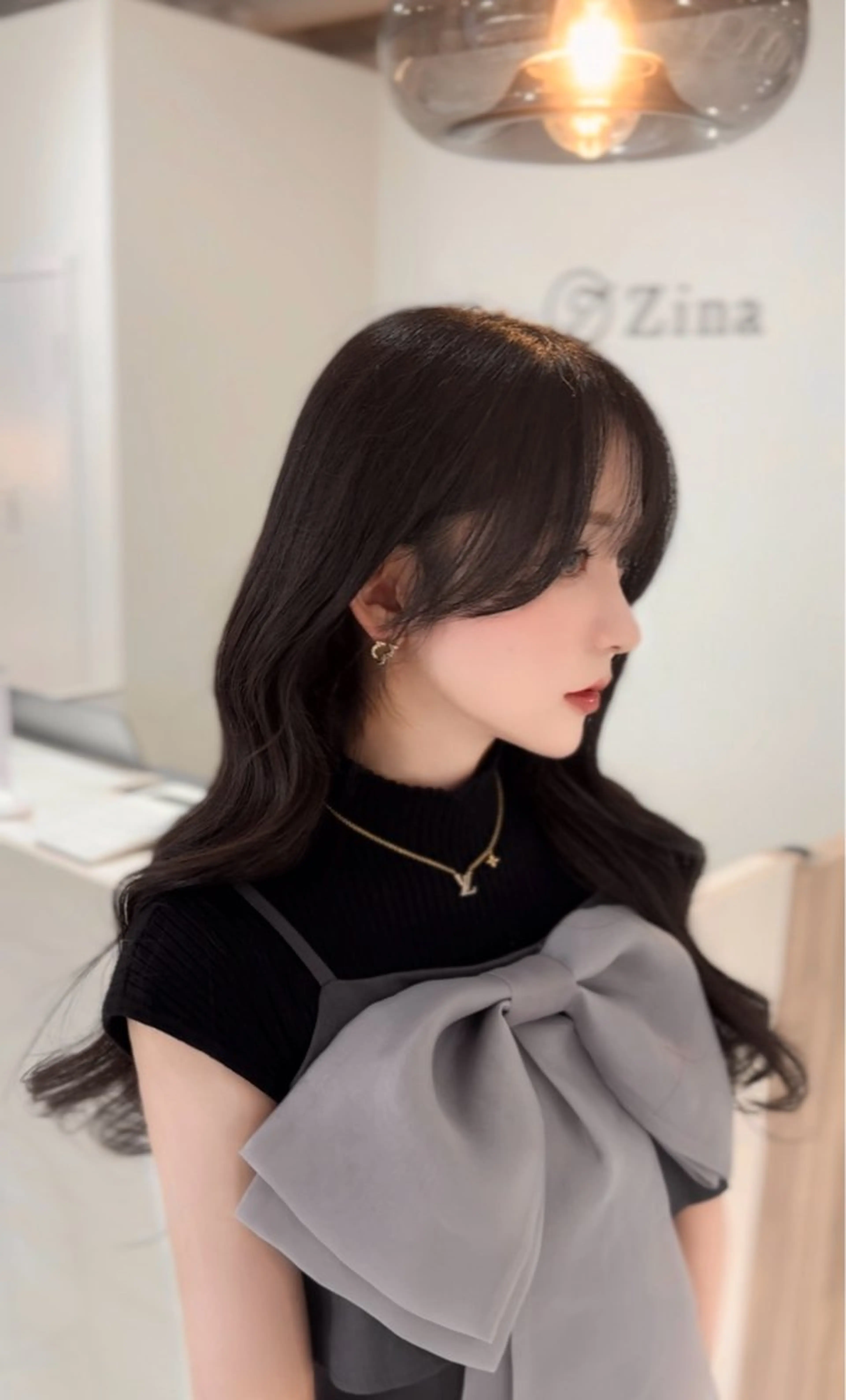 ロング カット ヘアカラー トリートメント 韓国ヘア🩶侑矢 艶髪透明感/福岡のヘアスタイル