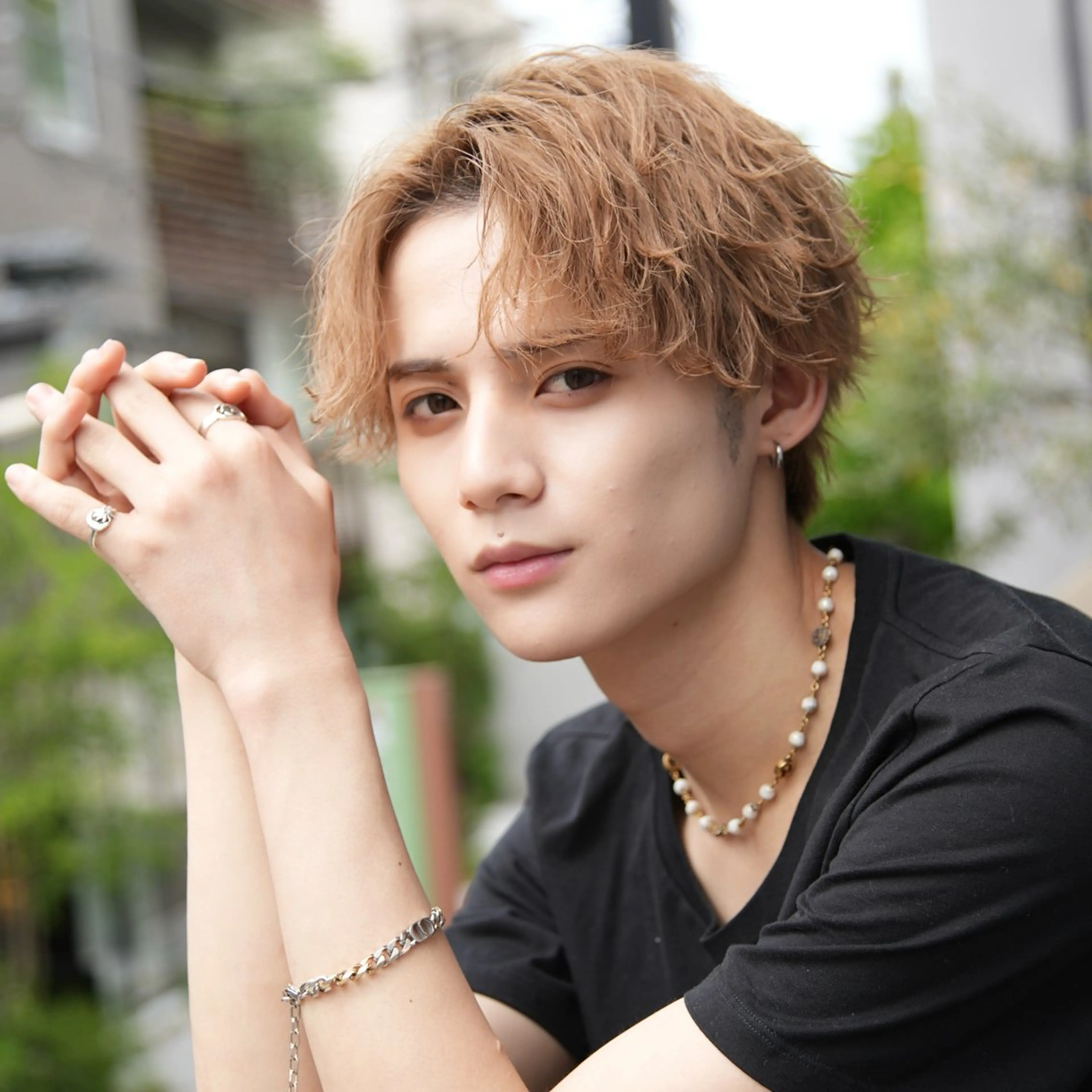 ミディアム カラー パーマ メンズ カット ヘアカラー トリートメント シースルーマッシュ/ メンズ/KYOHEIのヘアスタイル