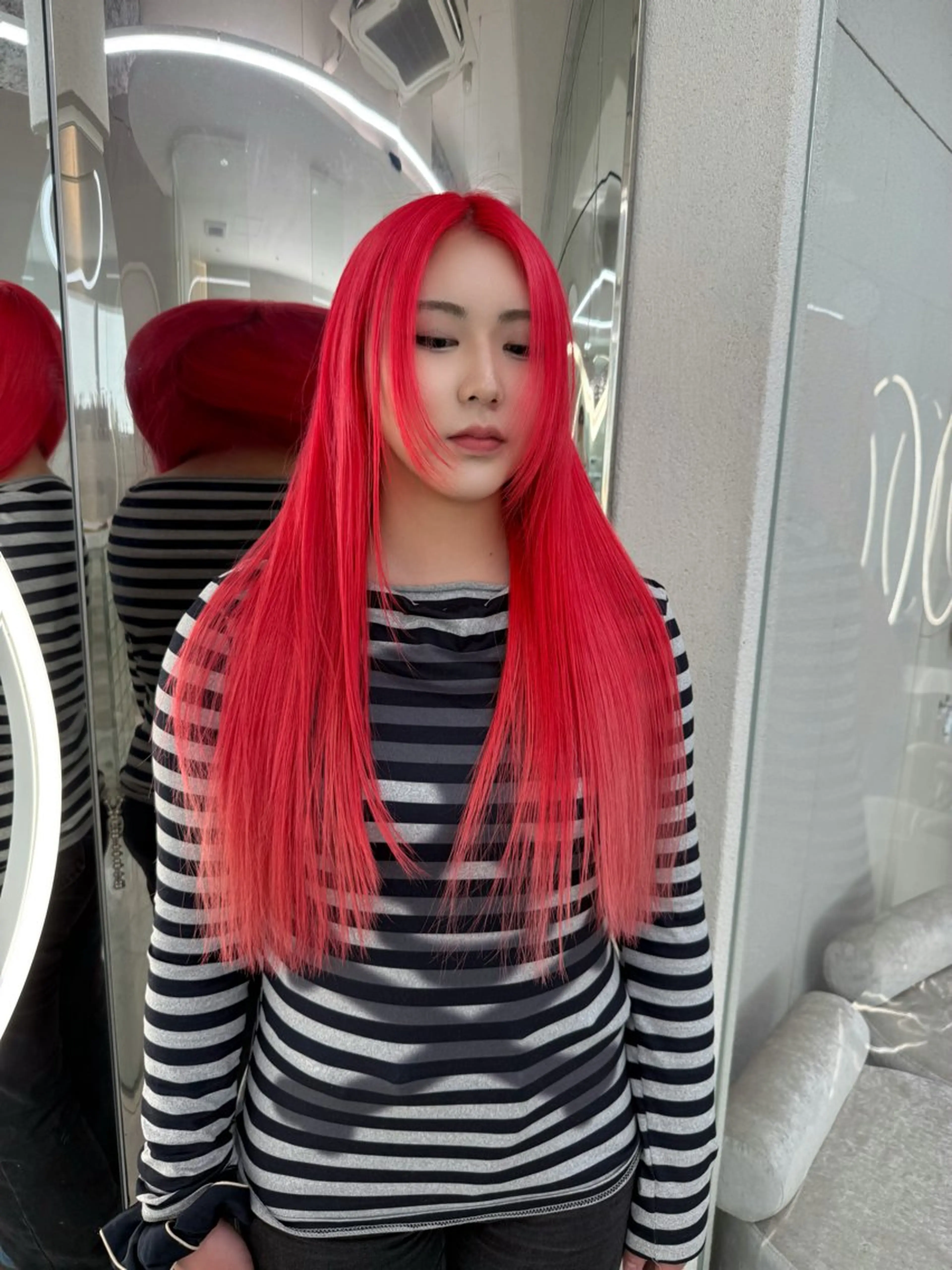 ロング カラー ヘアカラー ハイトーンボブ Mizuki.のヘアスタイル