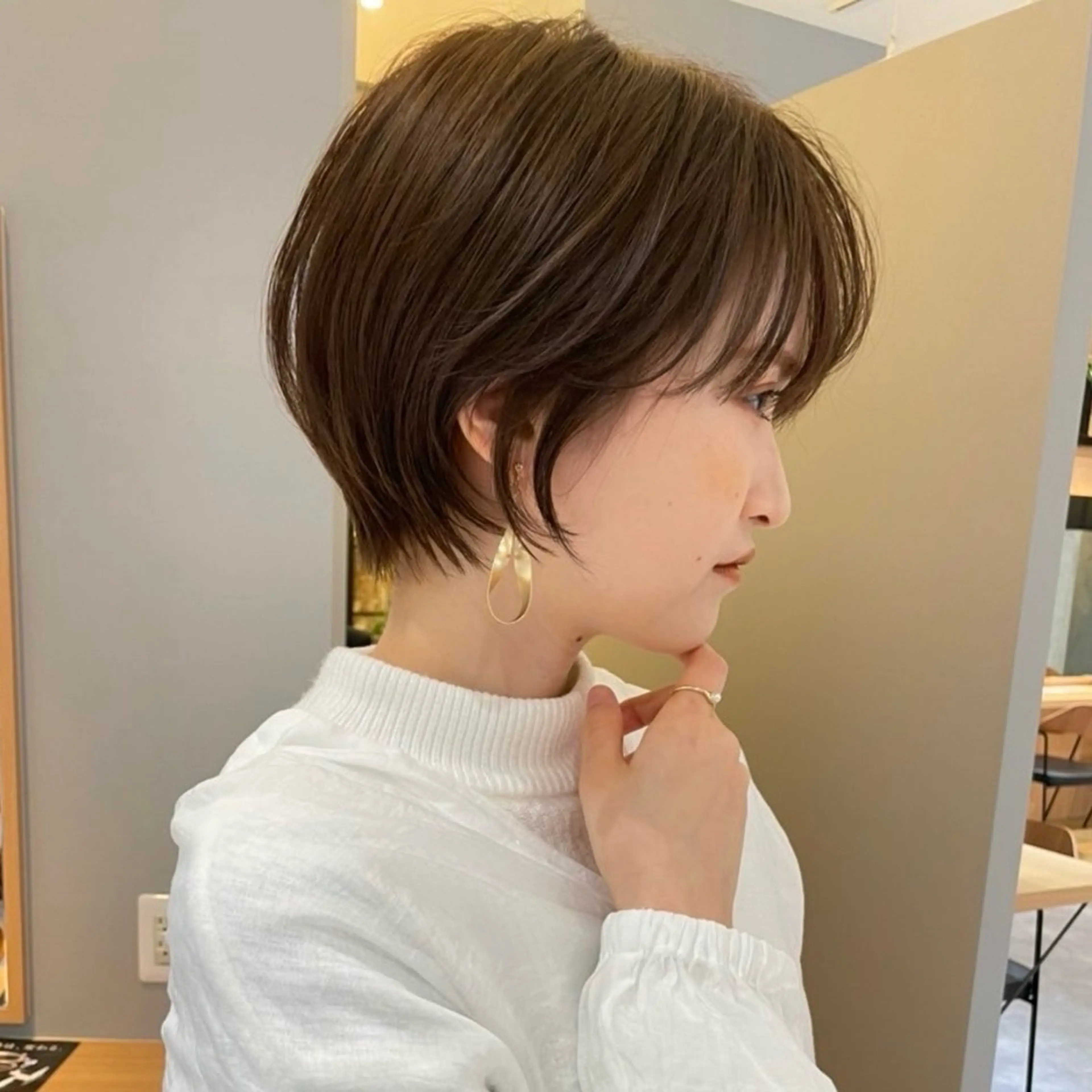 ショート 暖色/ボブ/吉岡美音 GIEN NU茶屋町のヘアスタイル