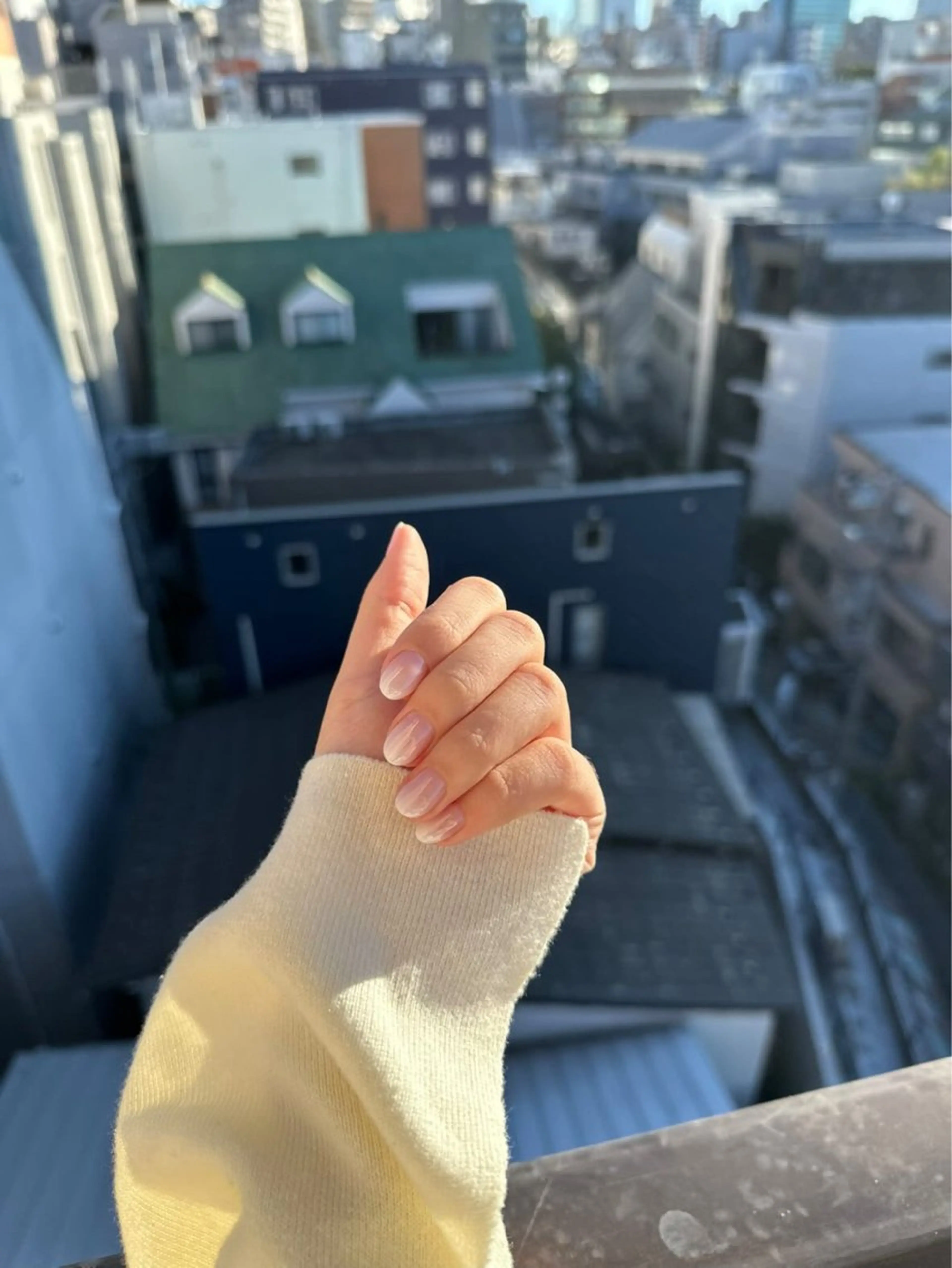 ネイル アートネイル オーロラネイル クリアネイル 長さ出し フレンチネイル ホアン シュリンのネイルデザイン