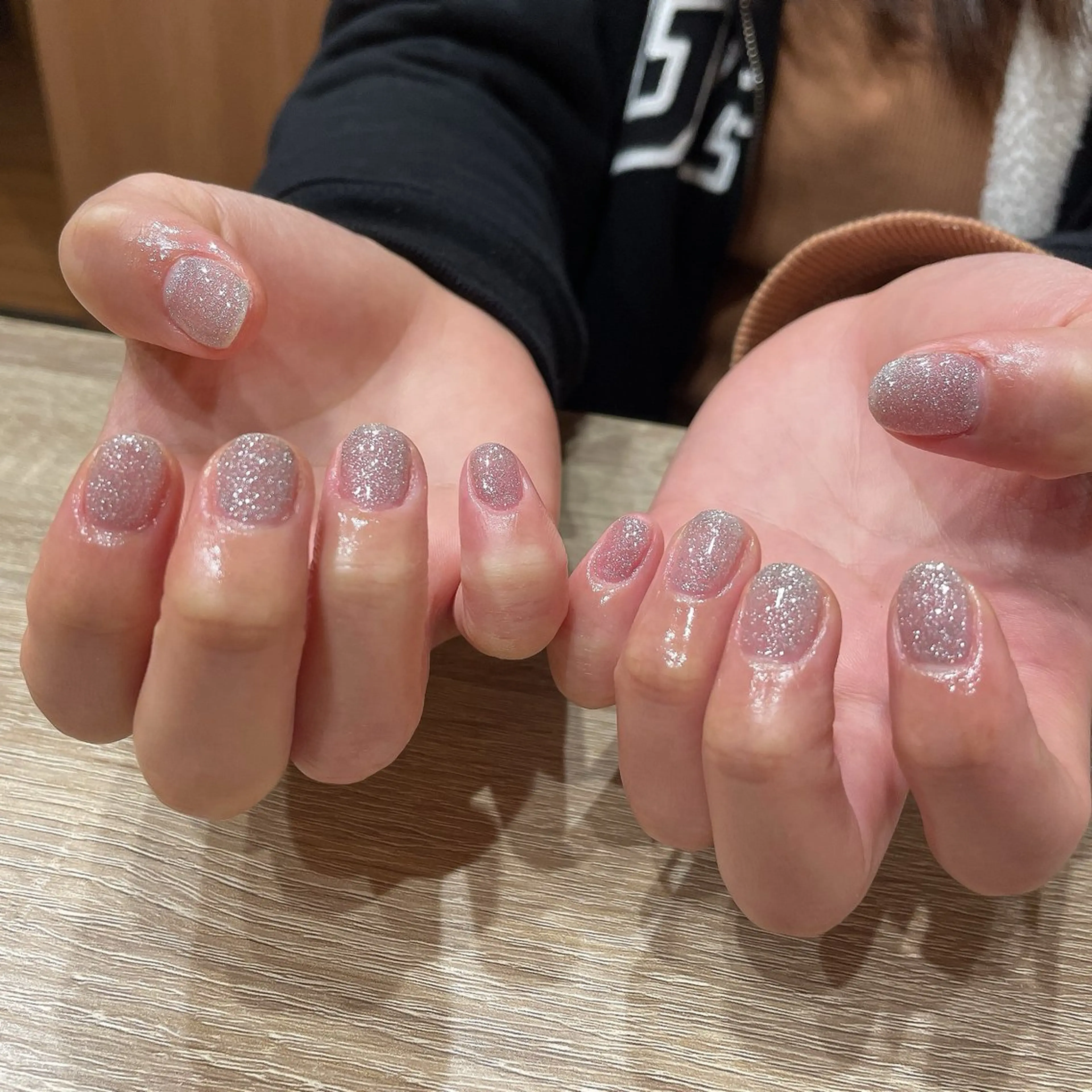 ネイル ラメ(グリッター) ワンカラーネイル ハンドネイル liberté所属・liberté🫧 新小岩のネイルデザイン