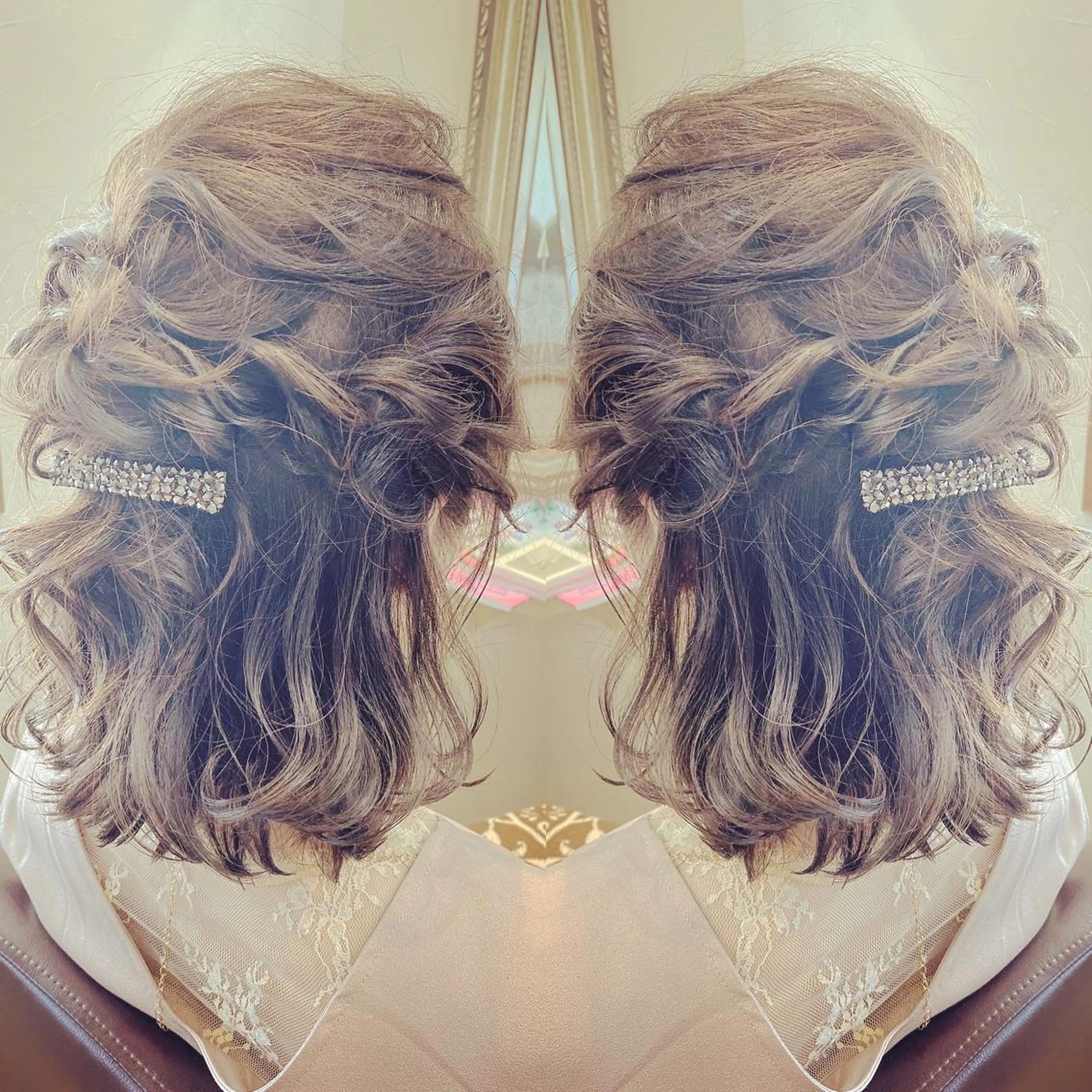 ミディアム カラー カット ヘアカラー grand juteのヘアスタイル