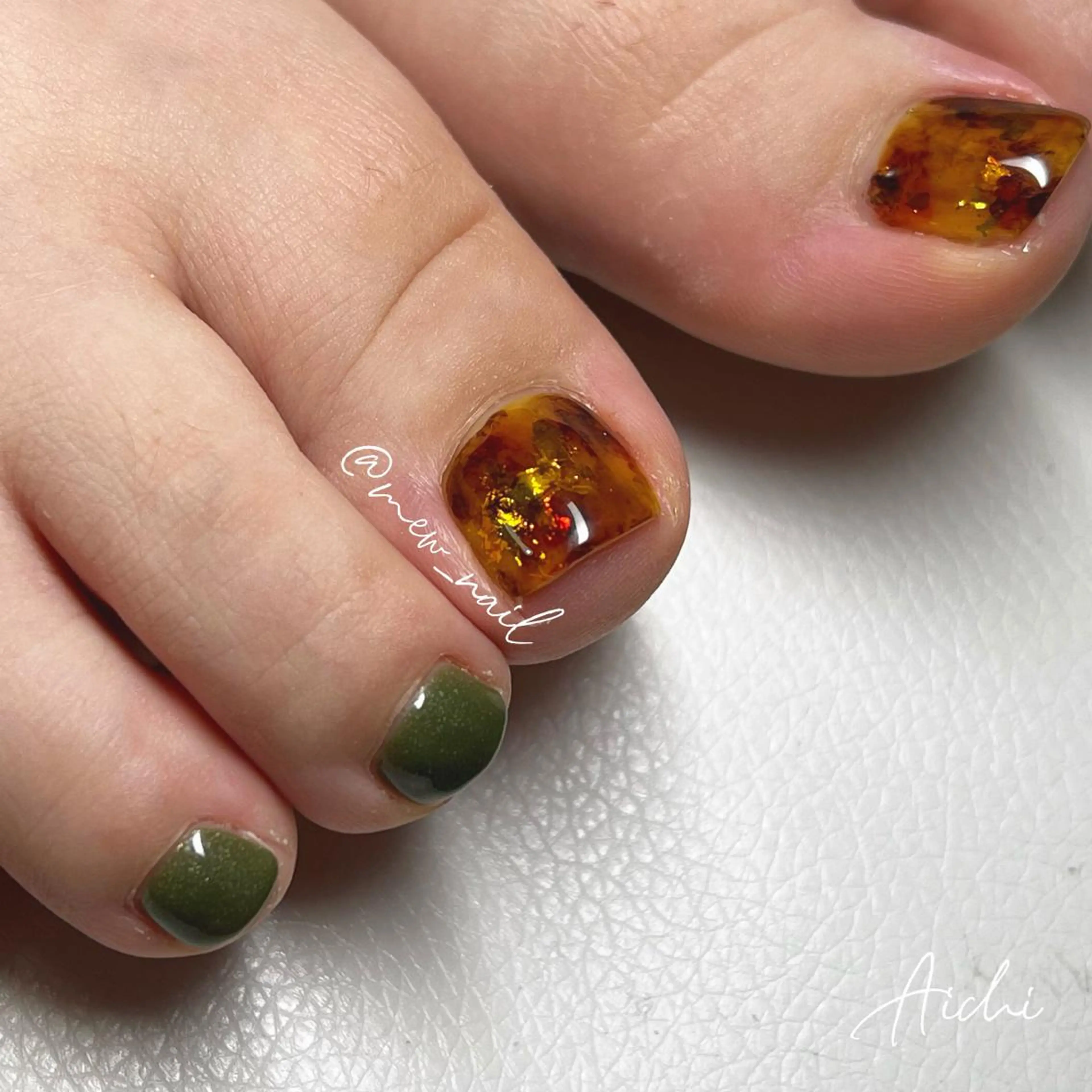 ネイル べっ甲ネイル miyu ☺︎のネイルデザイン