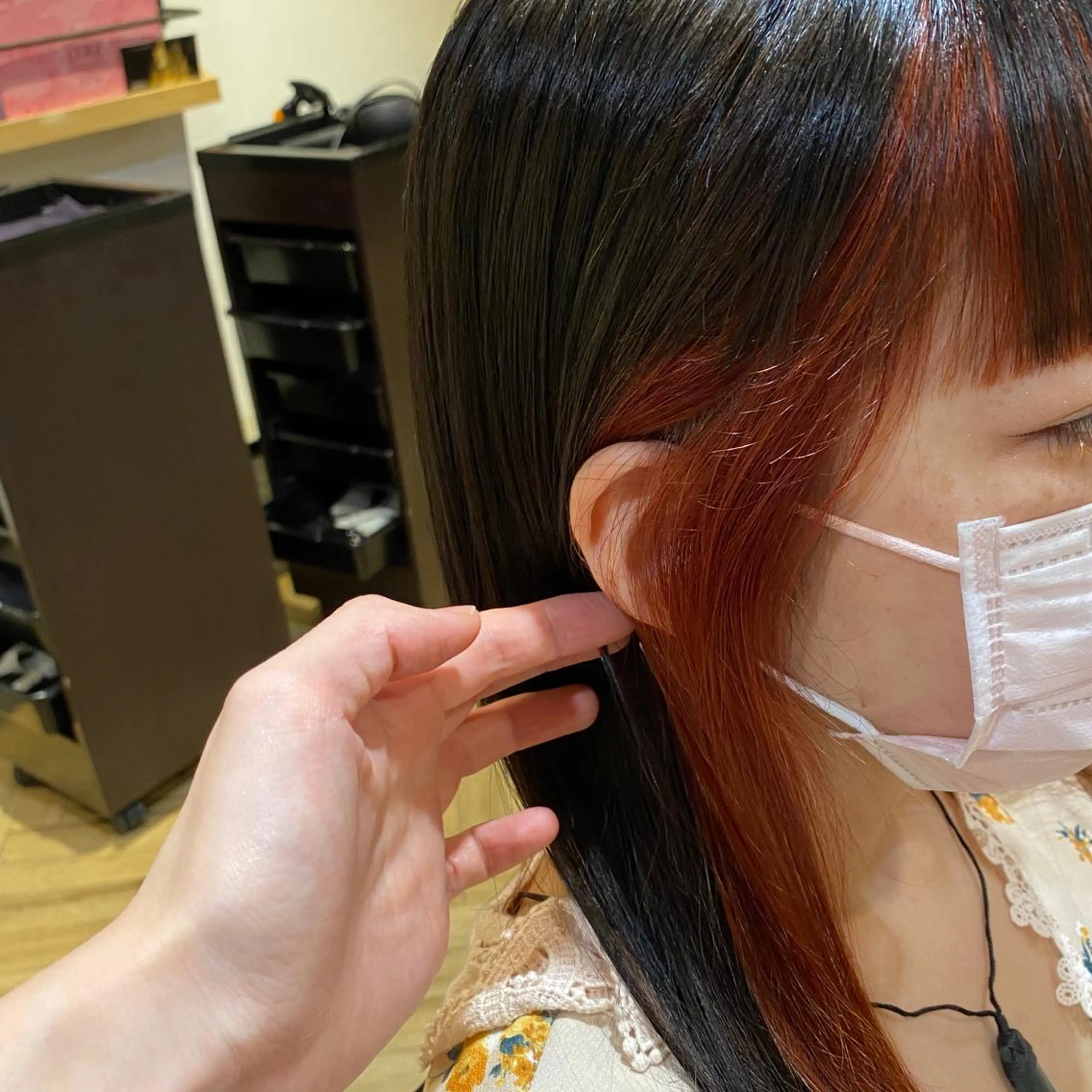 ロング カラー 艶カラー/韓国顔周り 🎀mamiのヘアスタイル