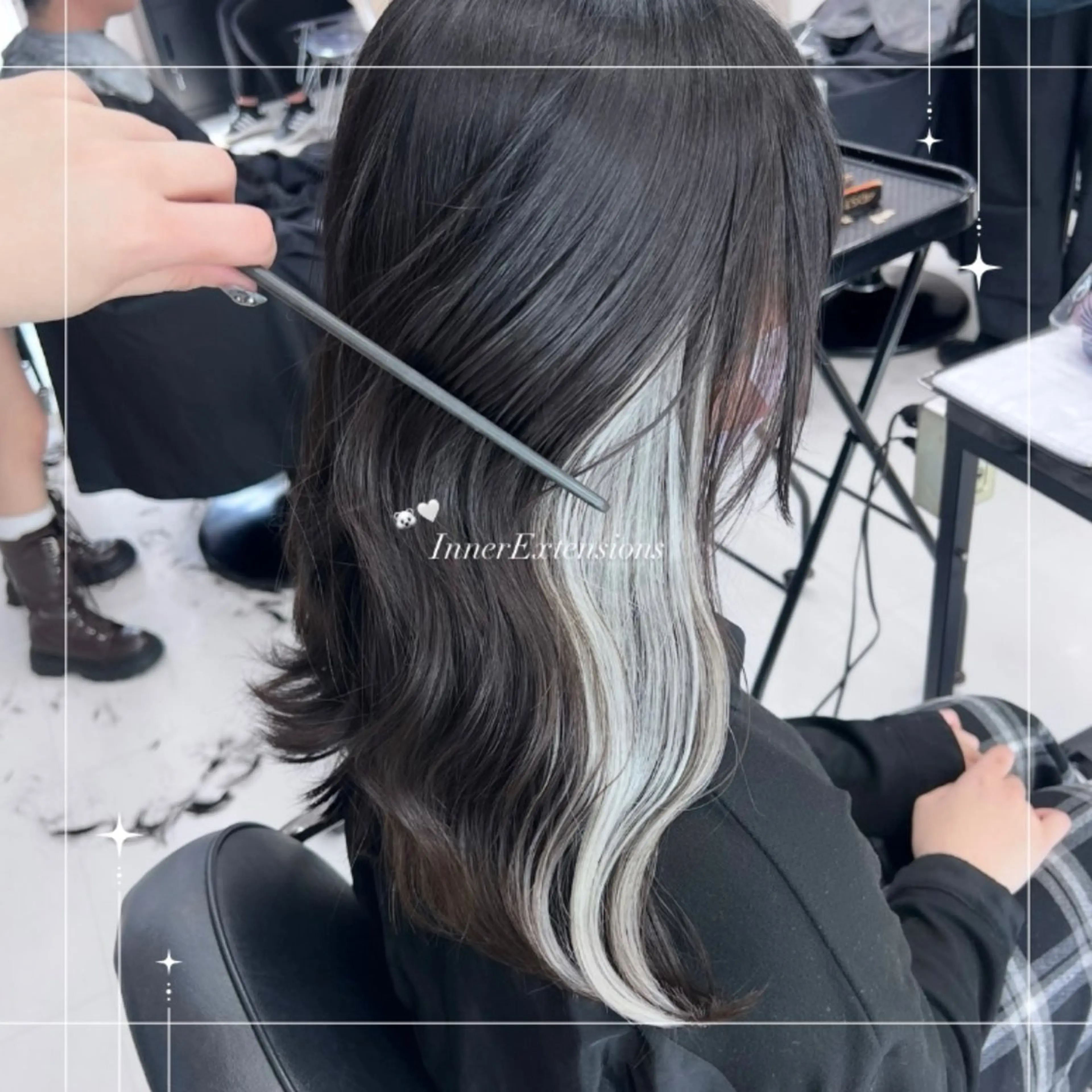 《🪼ポイントエクステ🪼》インナーエクステ10本+エクステカットの写真