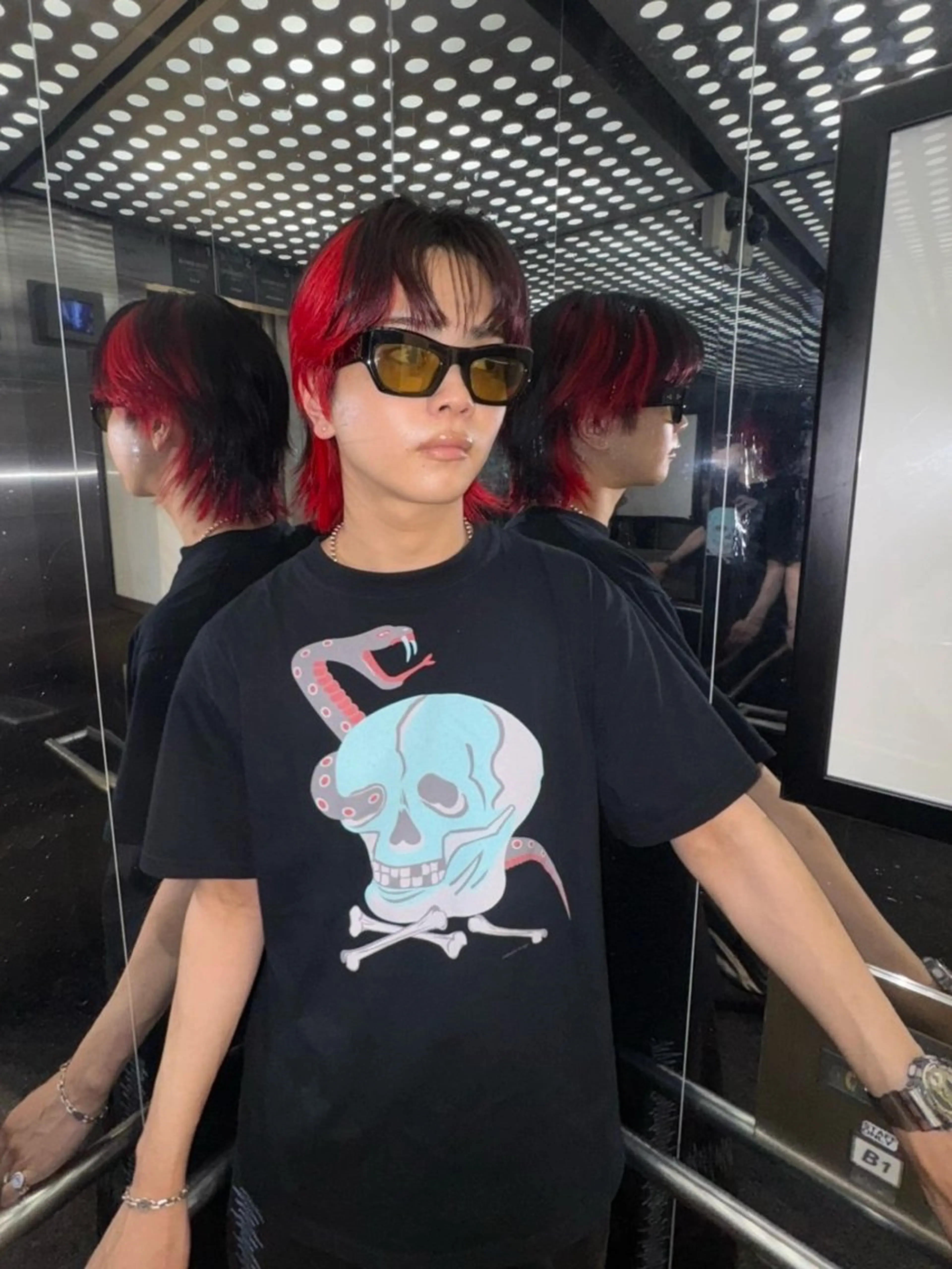 ミディアム カラー メンズ ヘアカラー トリートメント 優作 〜圧倒的信頼〜のヘアスタイル