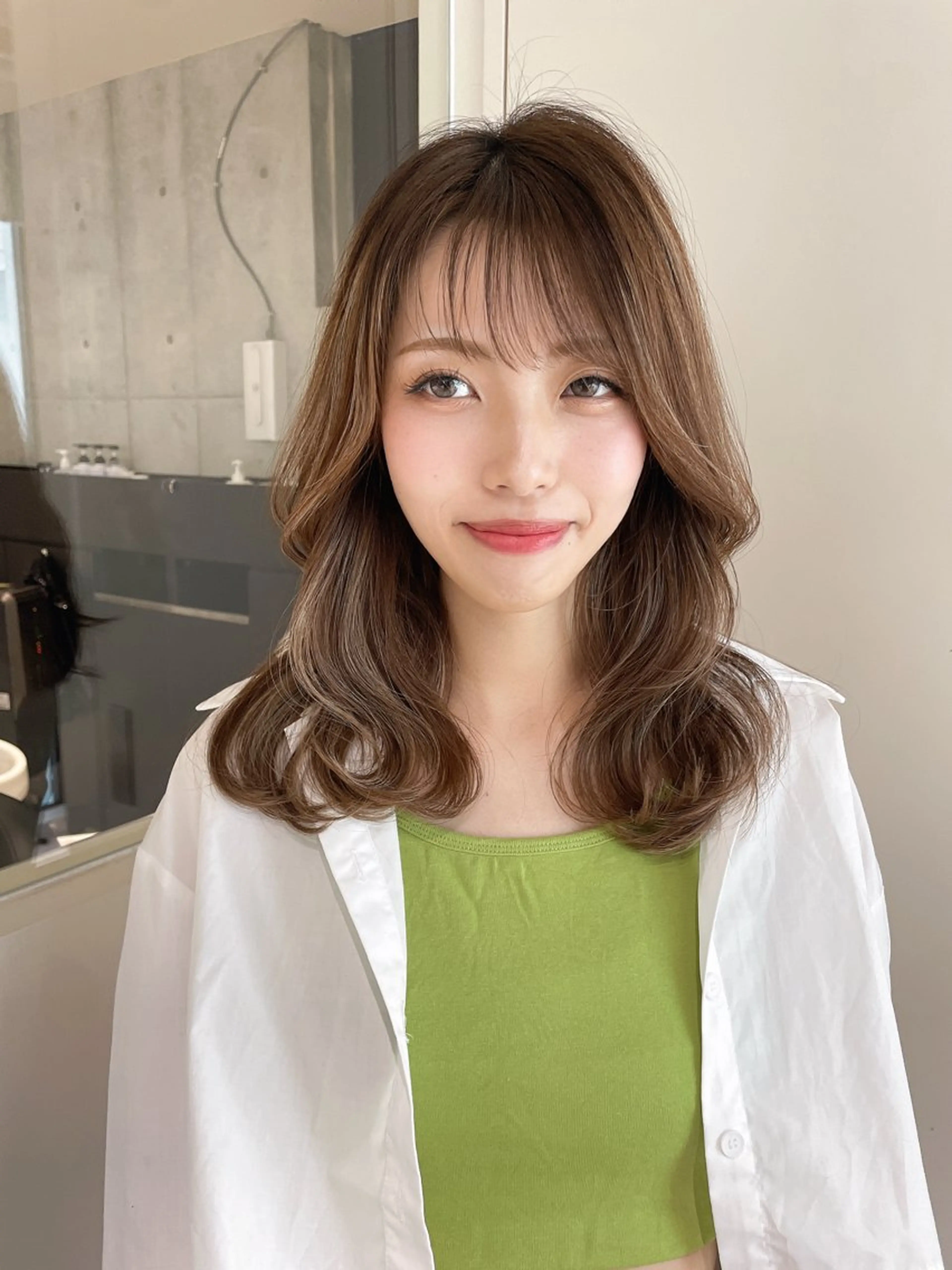 ロング カラー カット ヘアカラー トリートメント 韓国ヘア/髪質改善 /Harunaのヘアスタイル