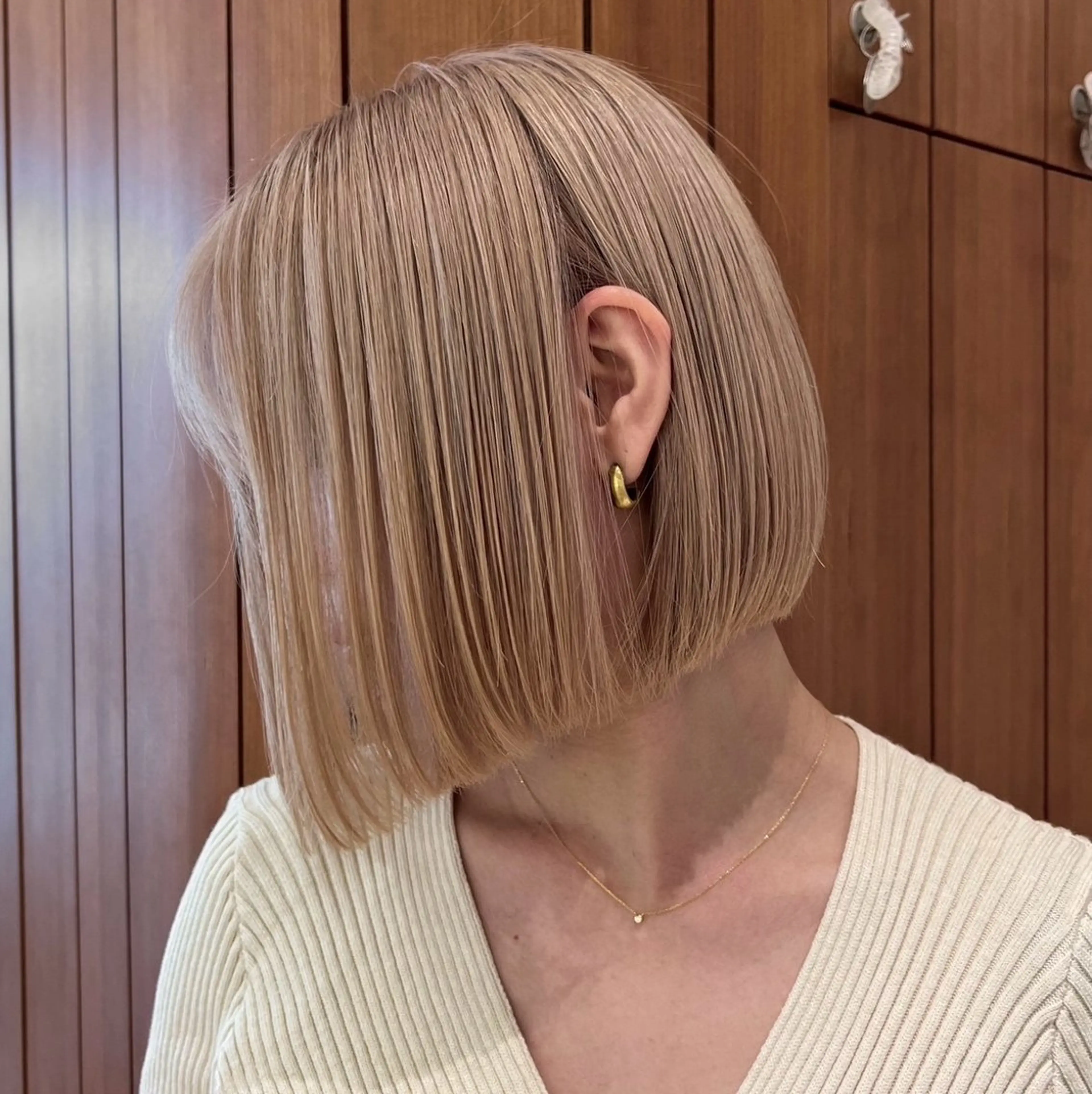 ミディアム カラー カット トリートメント 渋谷/レイヤーボブ・ 透明感カラーしょうごのヘアスタイル