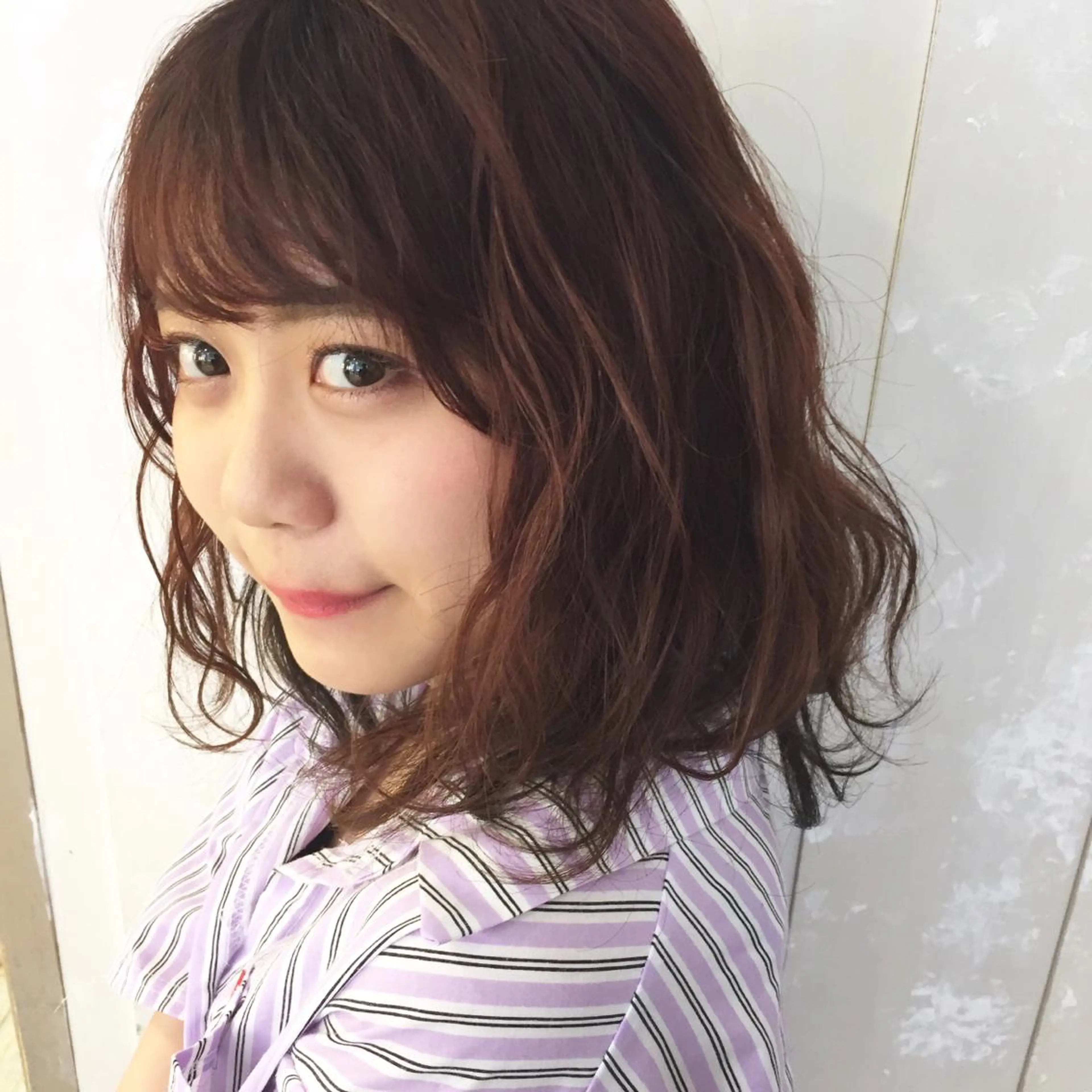 ミディアム カラー ダークグレー HAUS 片山みほのヘアスタイル