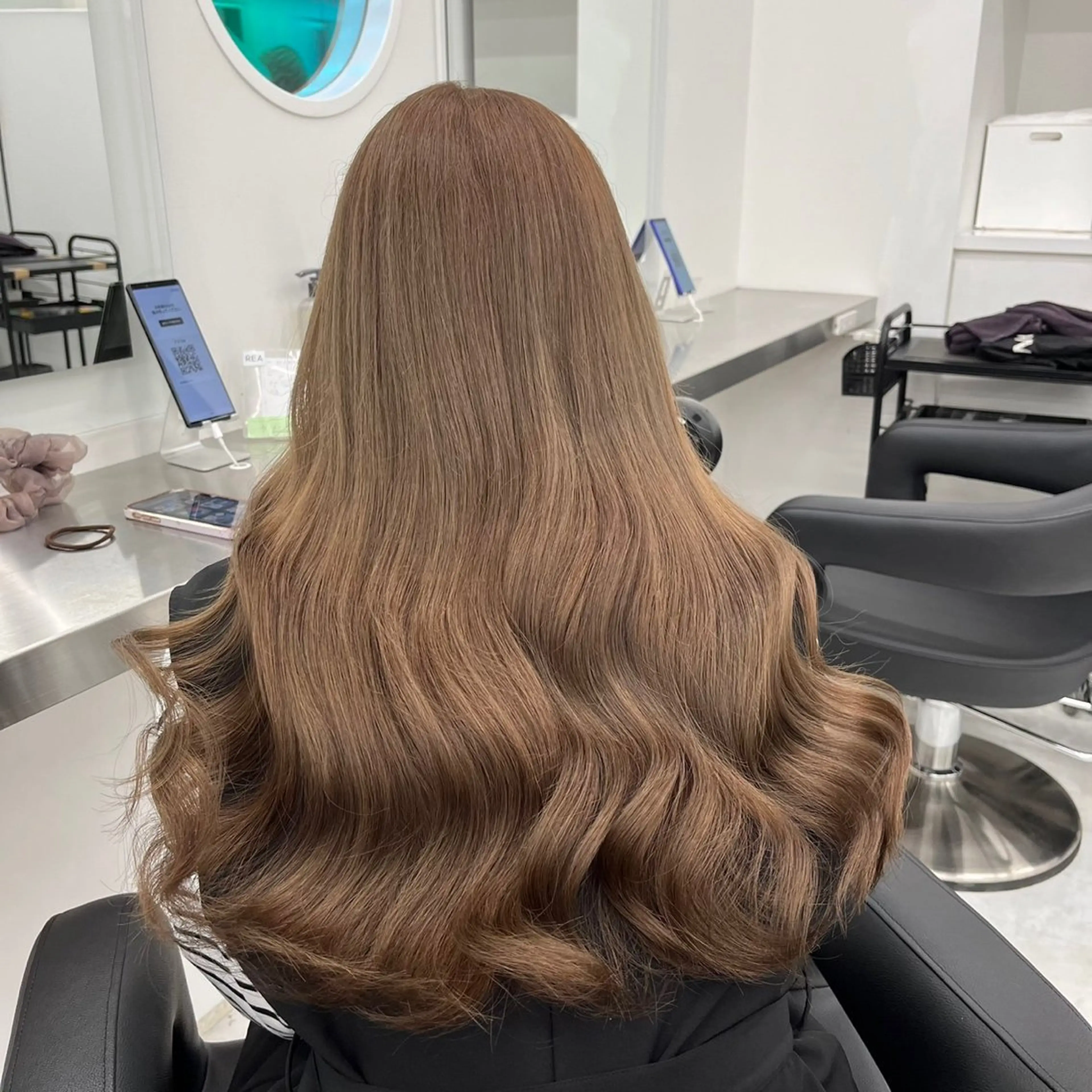 ロング ヘアカラー トリートメント ヘアセット 🤍やわらか抜け感 hair🤍RINのヘアスタイル