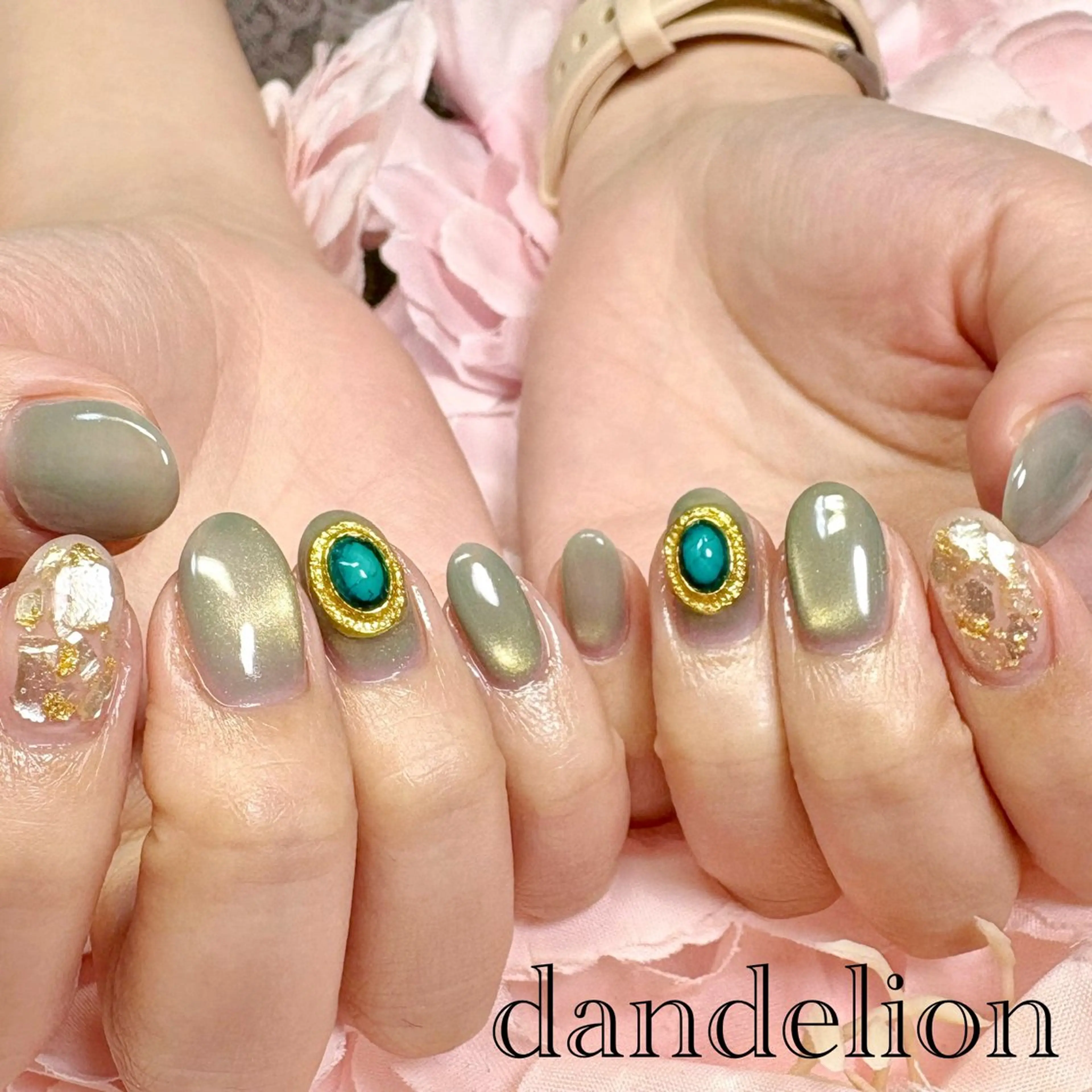 ネイル ハンドネイル ハンドケア dandelion ダンデライオンのネイルデザイン