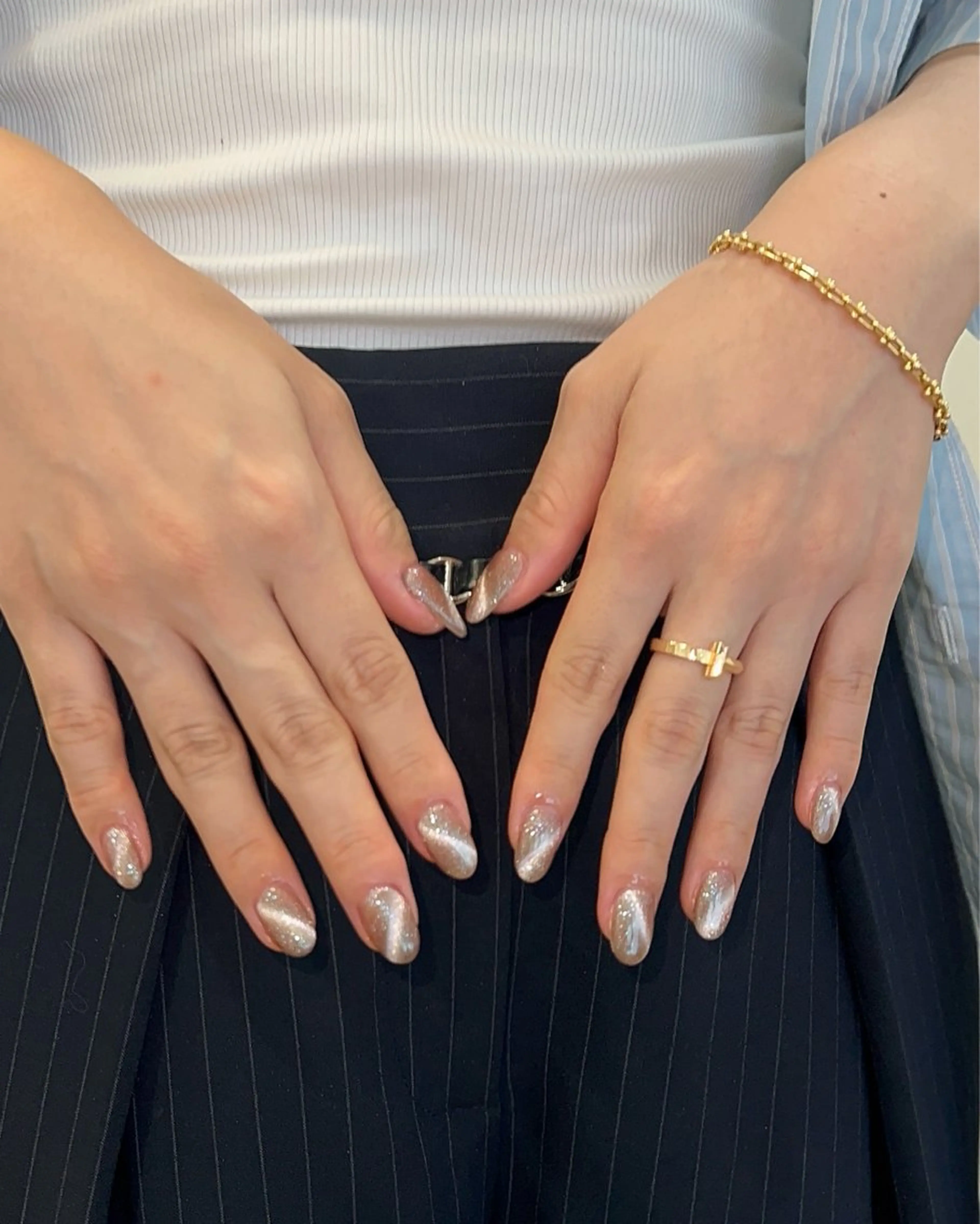 ネイル マグネットネイル ハンドネイル フットネイル ハンドケア Nes.Nail所属・Miyagi Asamiのネイルデザイン