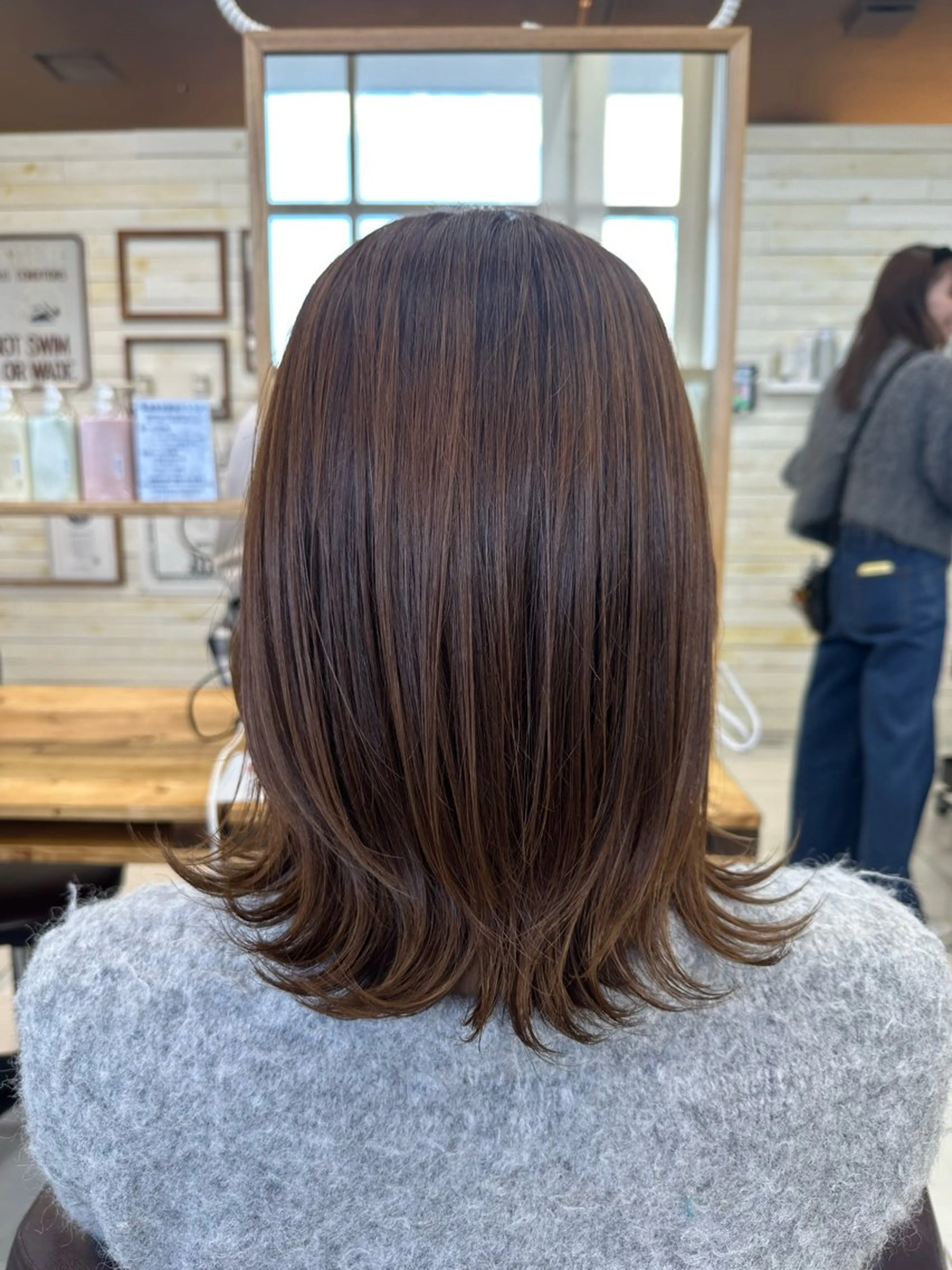 ミディアム カラー Ancheri by flammeum戸塚店所属・ひな/ボブカット/ ブリーチなしWカラーのヘアスタイル