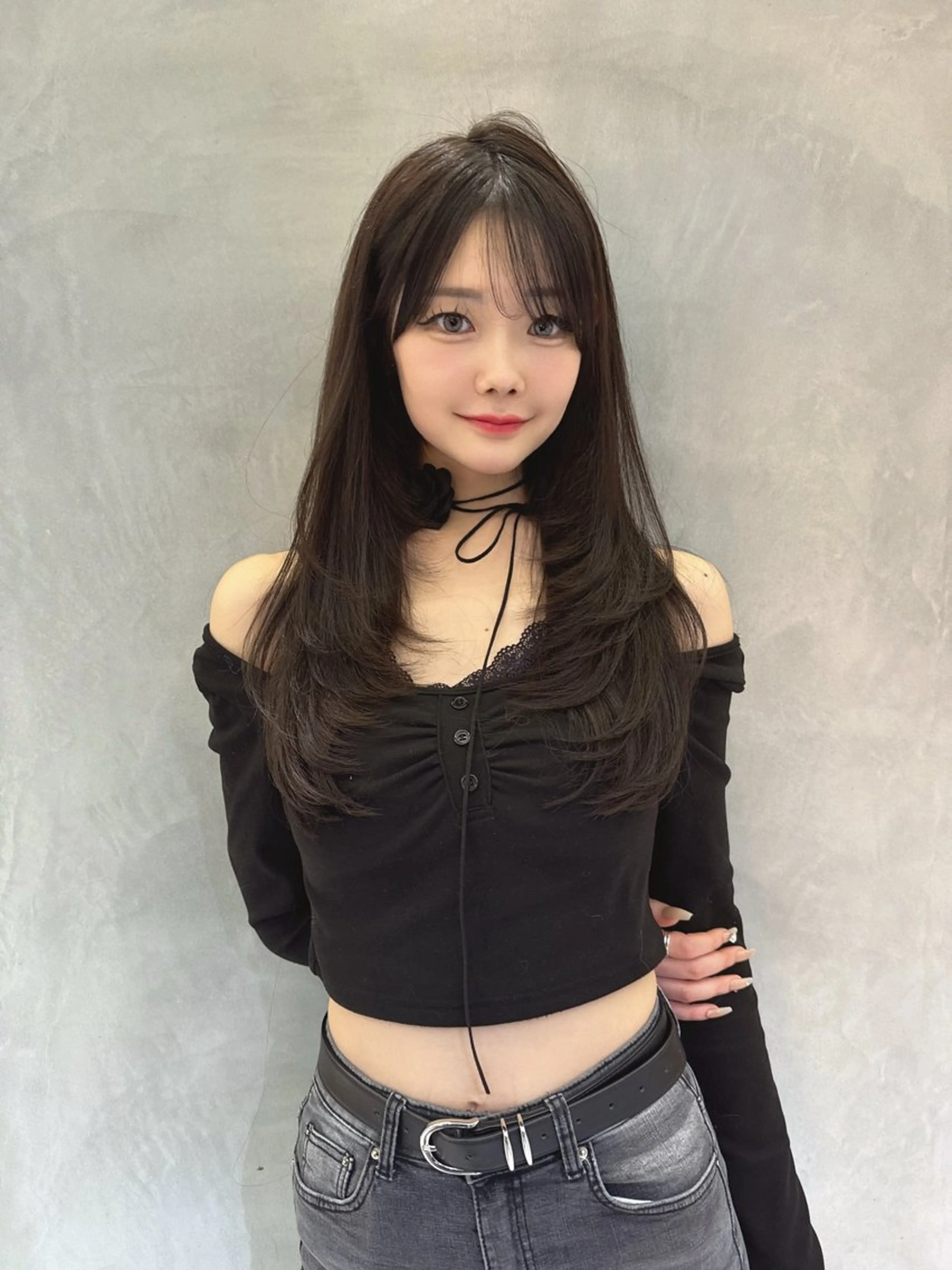 ロング ヘアカラー トリートメント Ma cherie by Lond所属・ハイトーン/韓国 ヘア/RINAのヘアスタイル