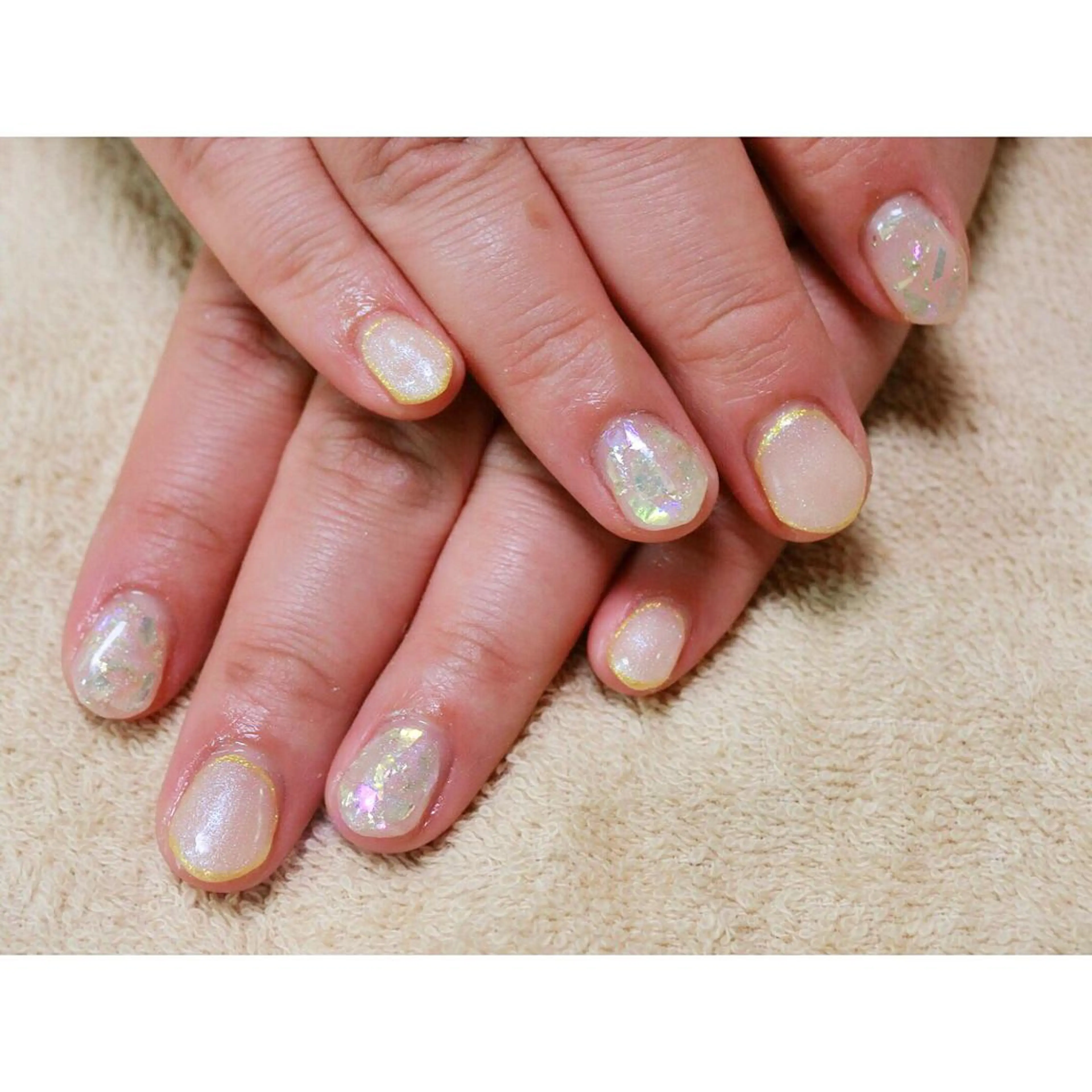 ネイル 痛ネイル/ワンホン/ フィルイン/長さだしのネイルデザイン