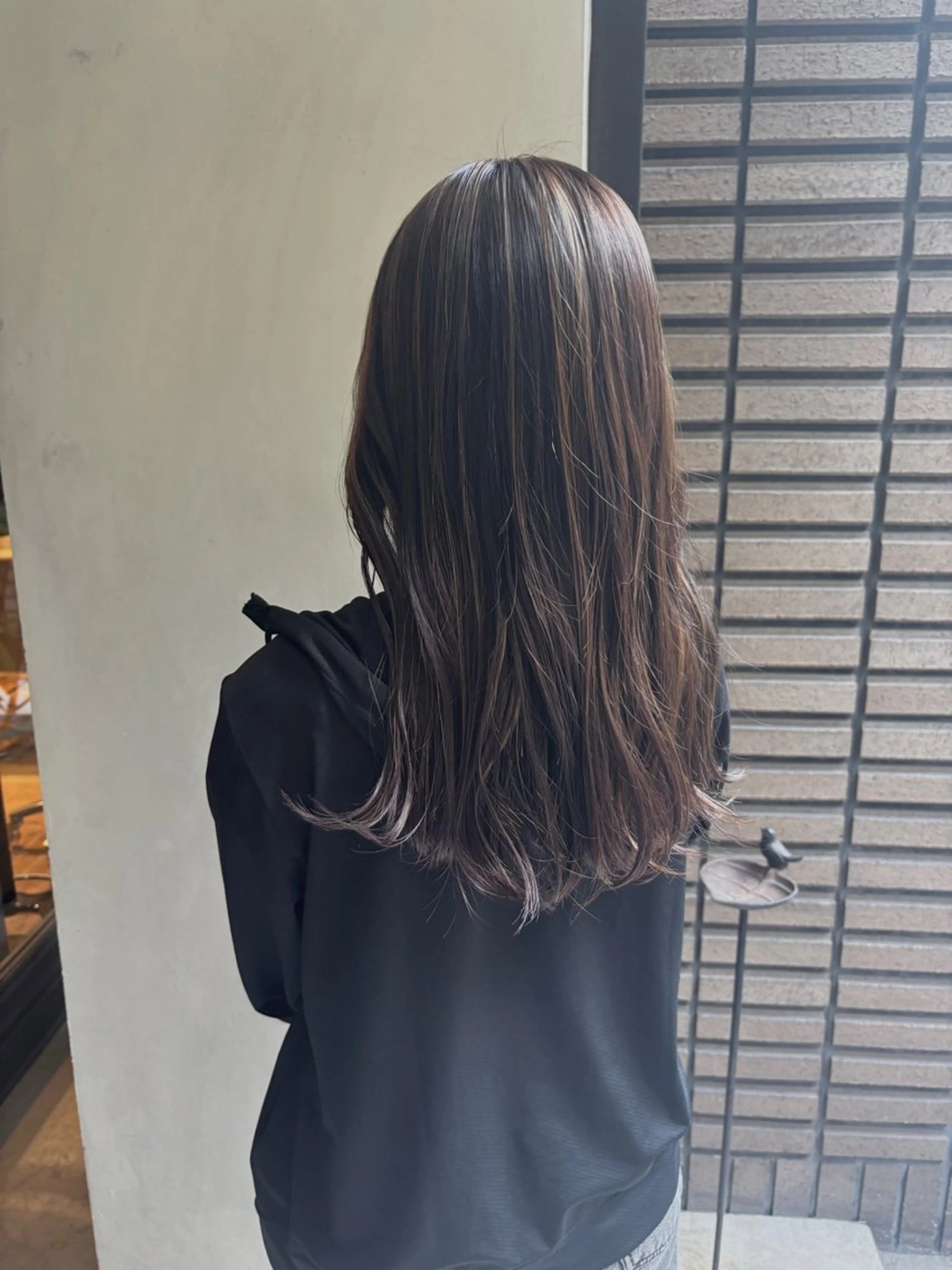 カラー ハイライトカラー ボブ/レイヤー/ 梅田/天野川奈緒のヘアスタイル