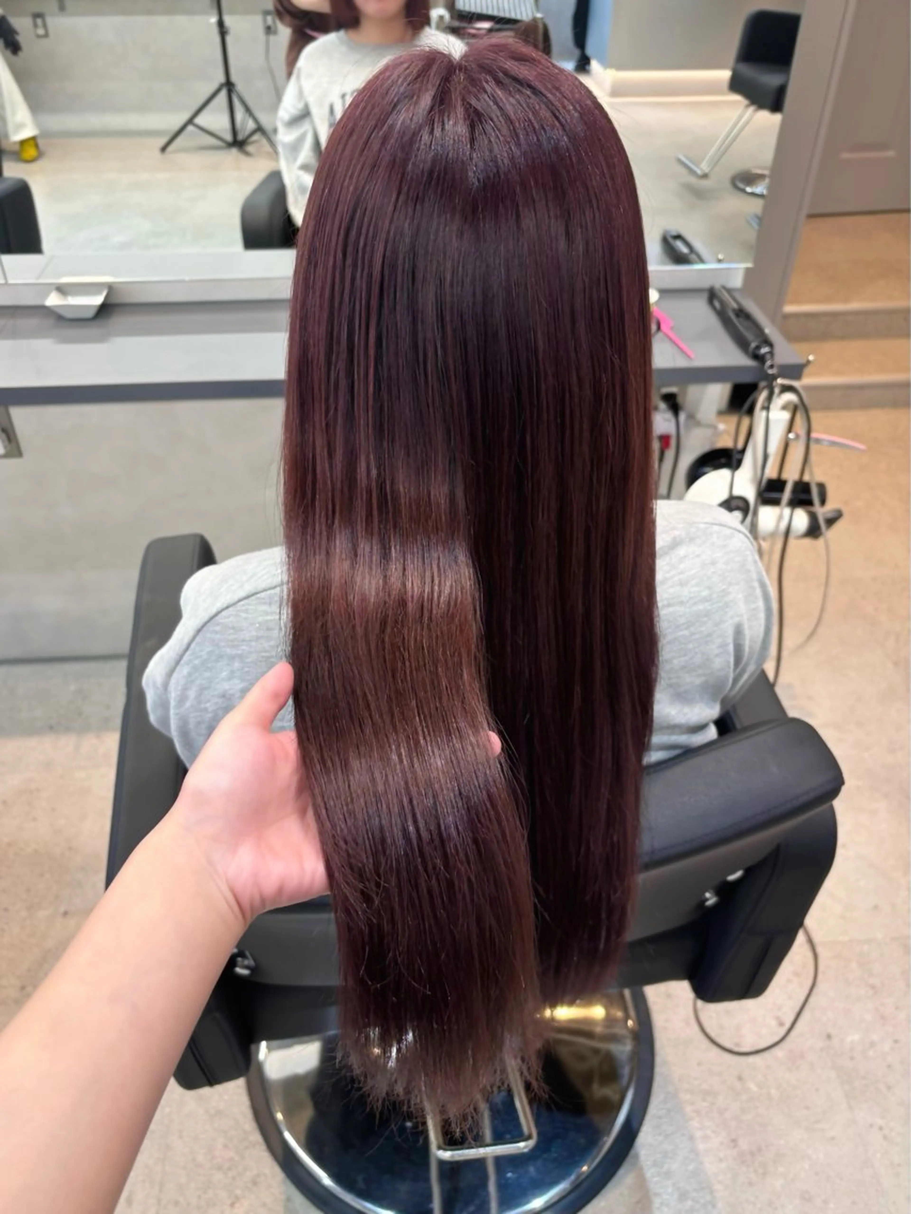 カラー ブラウンカラー ラベンダーカラー チサト🍨/仙台 /縮毛矯正🫧カラーのヘアスタイル