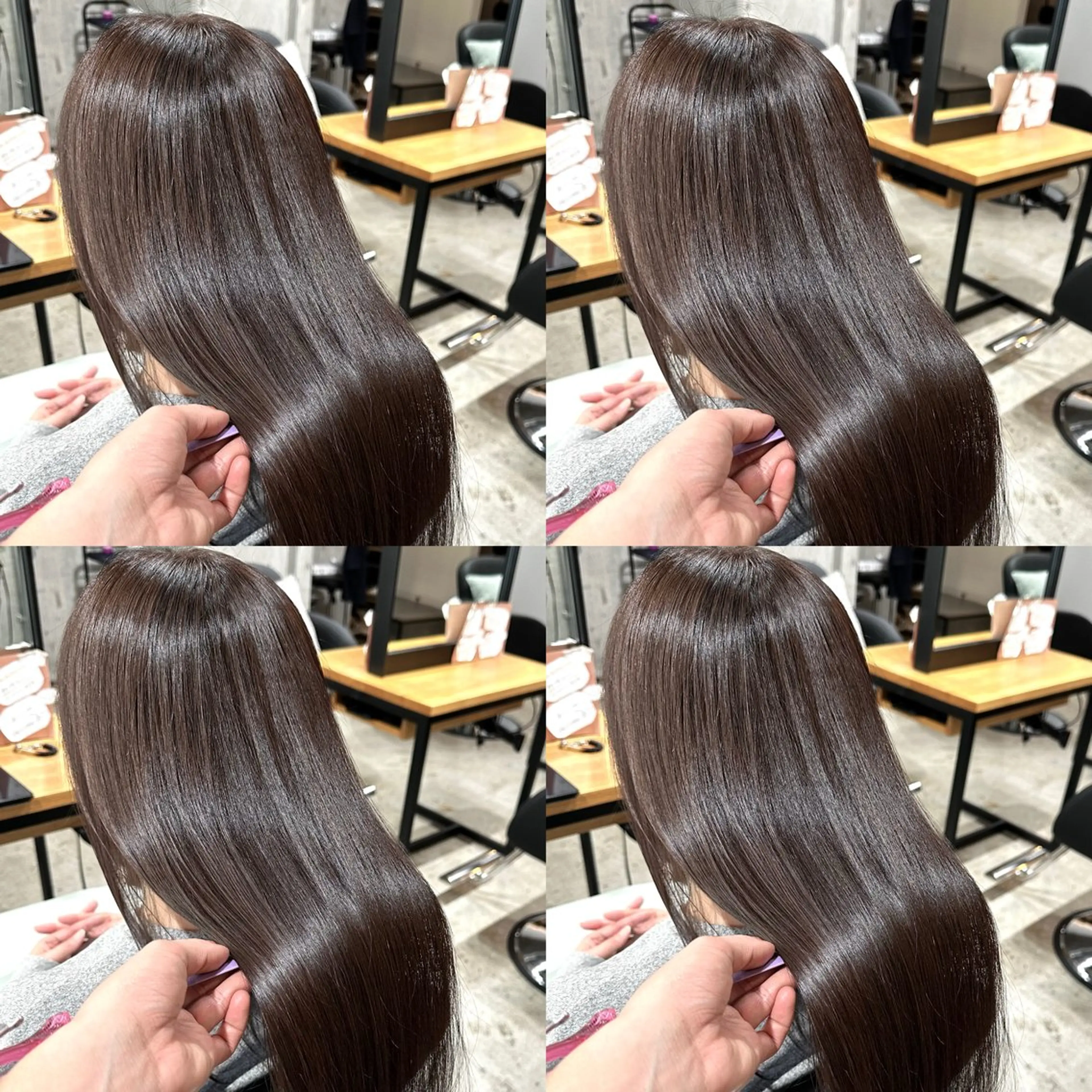 【大人気髪質改善メニュー】✂️🌈✨カット+髪質改善METEOカラー+トリートメントの写真