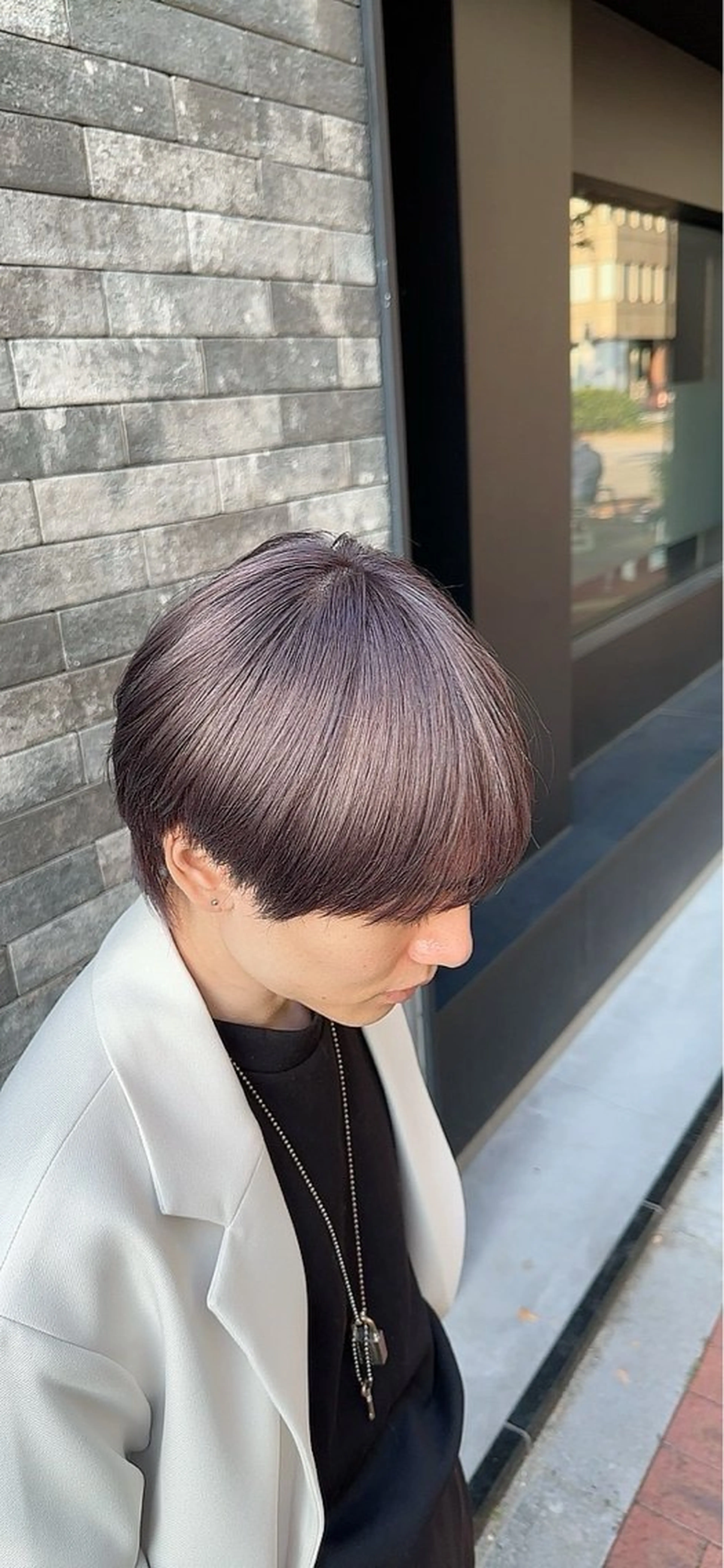 カラー 透明感カラー グレージュ ラベンダーカラー ラベンダーグレージュ ラベンダーグレー ✨️メンズ特化/横浜 りょうた✨️のヘアスタイル