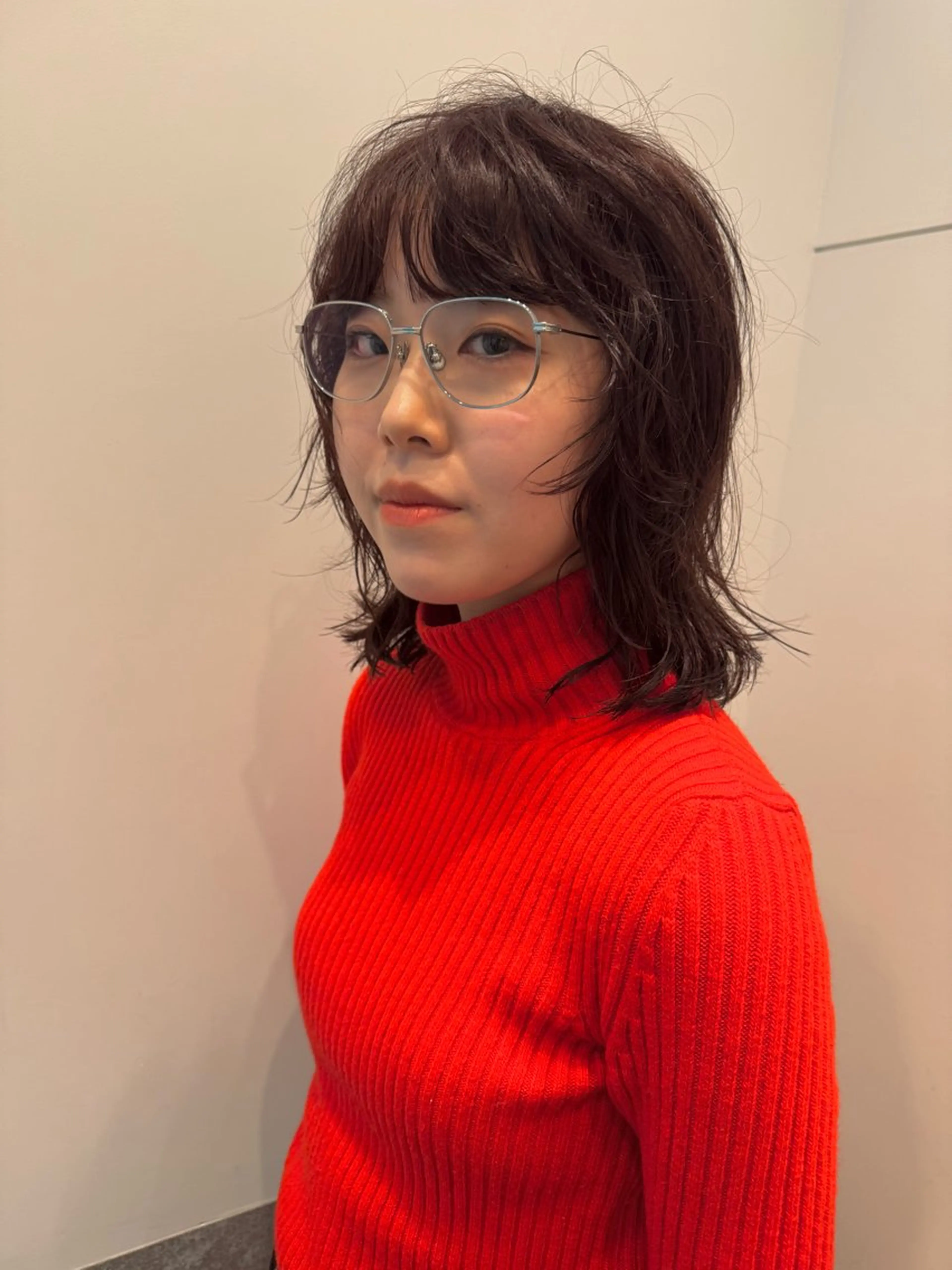 ミディアム パーマ ミディアムパーマ カット パーマ トリートメント センスをお届けします 大谷将生INFPのヘアスタイル