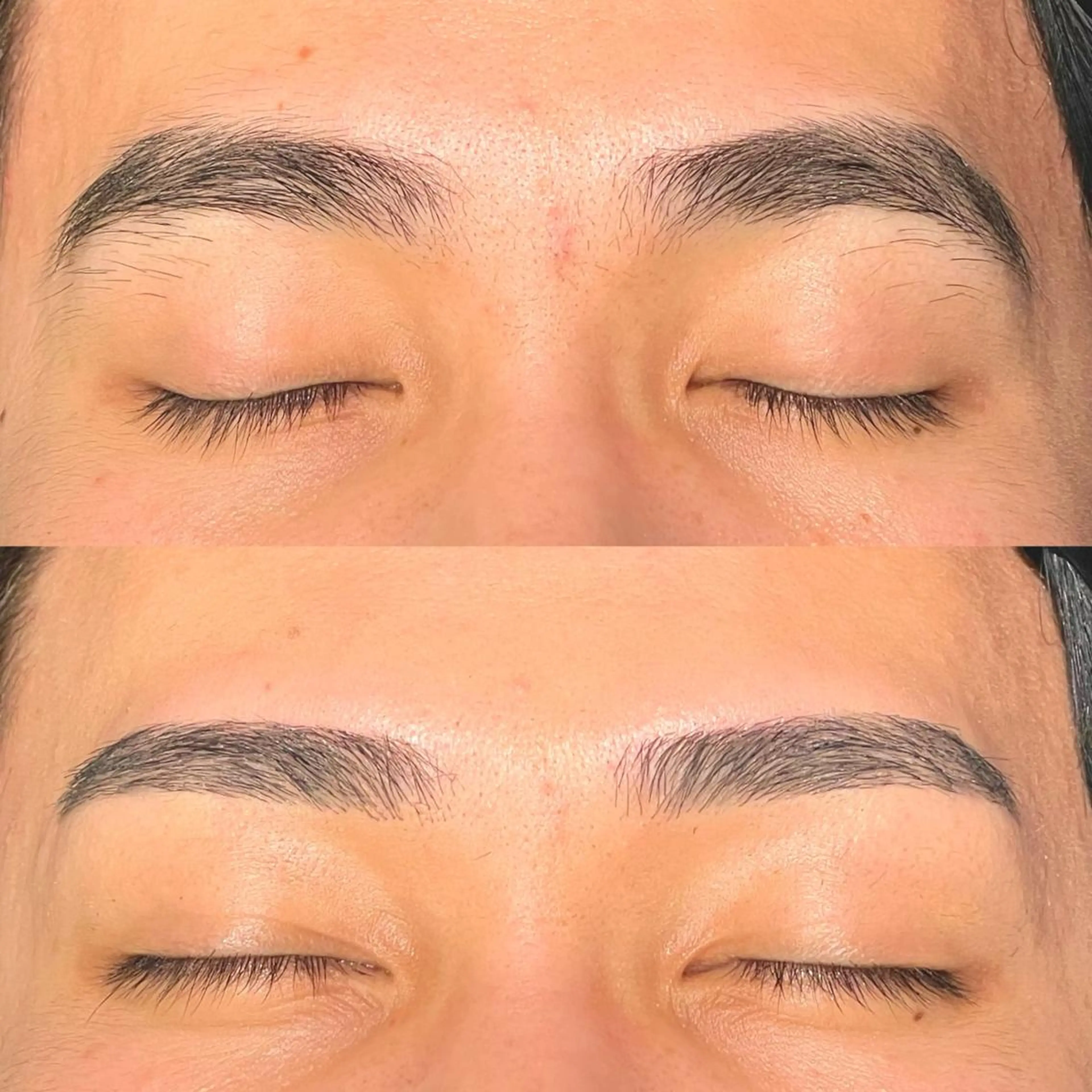 ショート メンズ アイブロウ センターパート フェードカット メンズパーマ スキンフェード メンズアイブロウ ワックス脱毛 眉カット その他(アイブロウ) メンズ眉毛ワックス 青山英憲のヘアスタイル